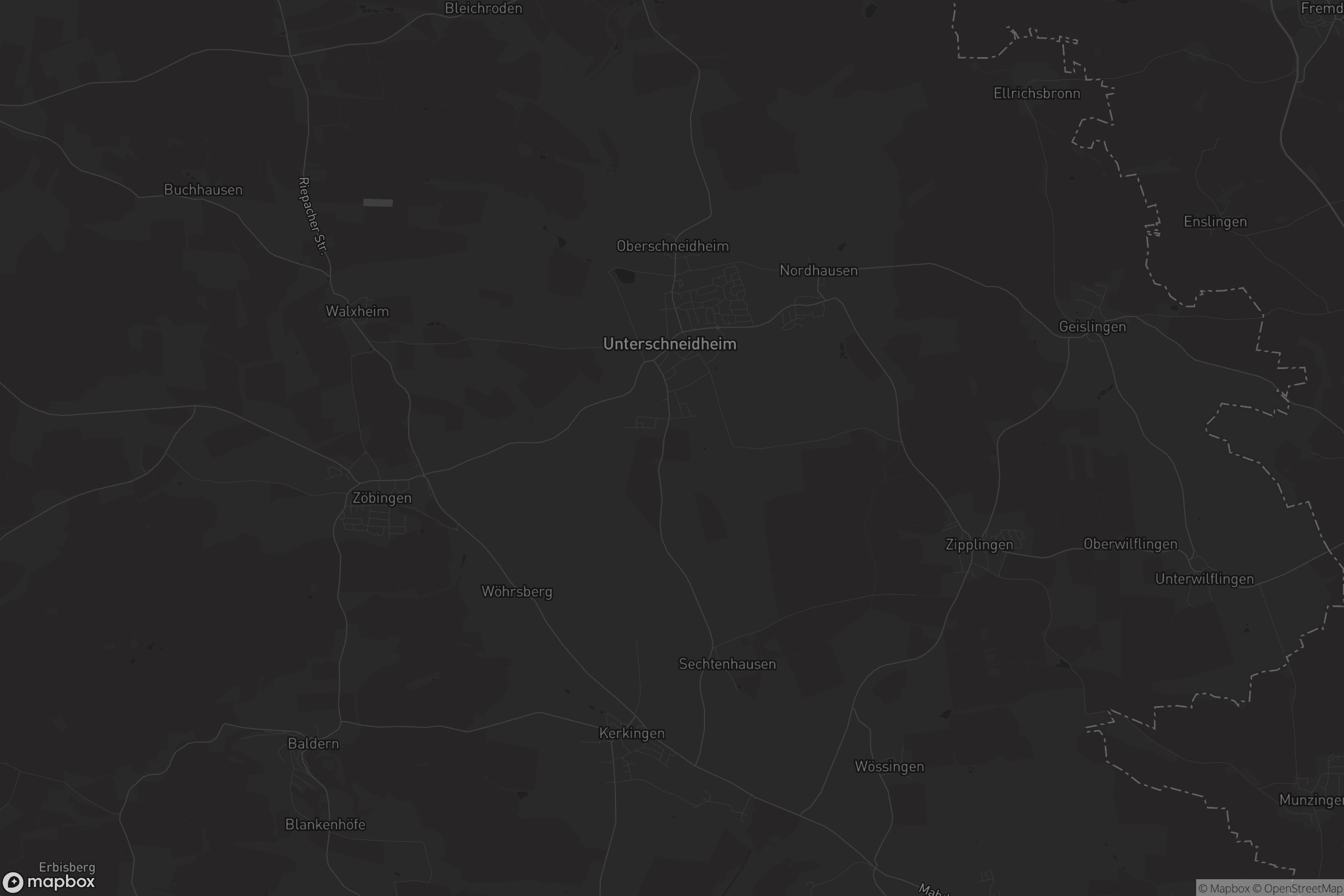 Karte von Unterschneidheim