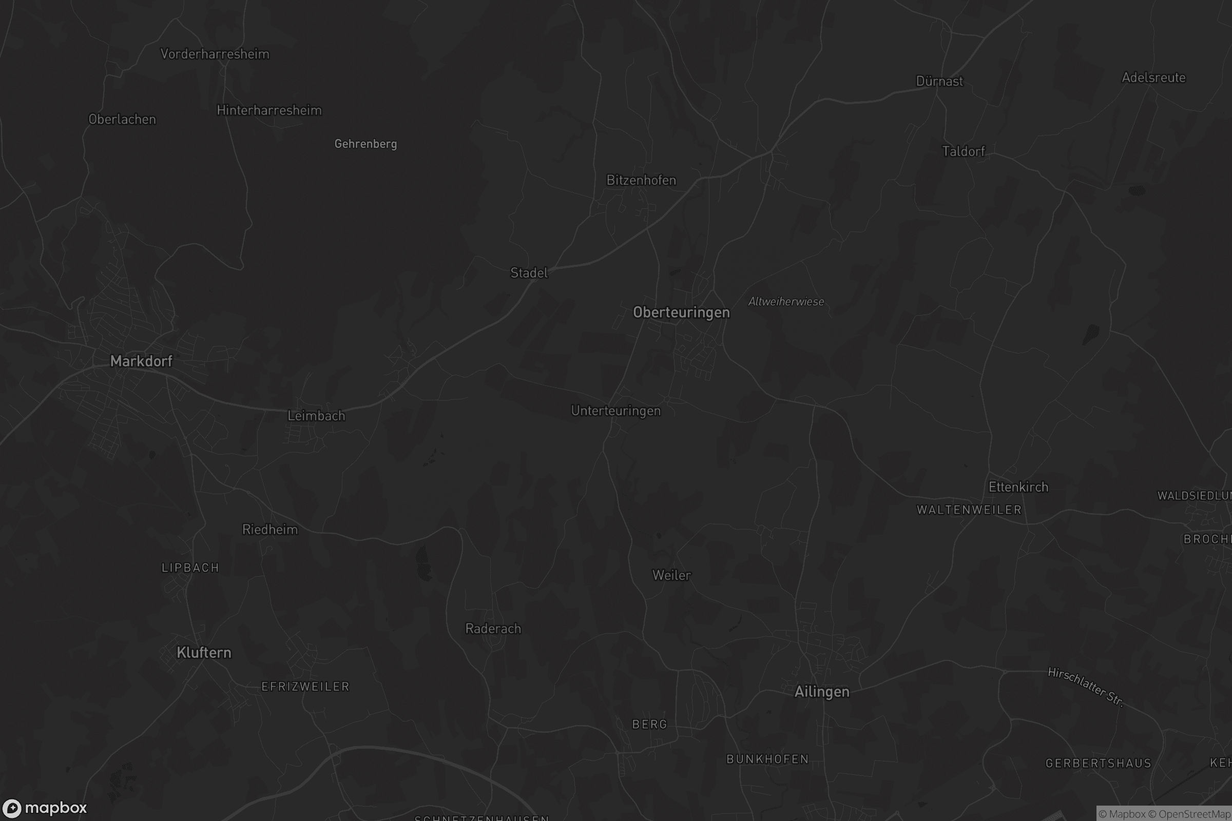 Karte von Unterteuringen