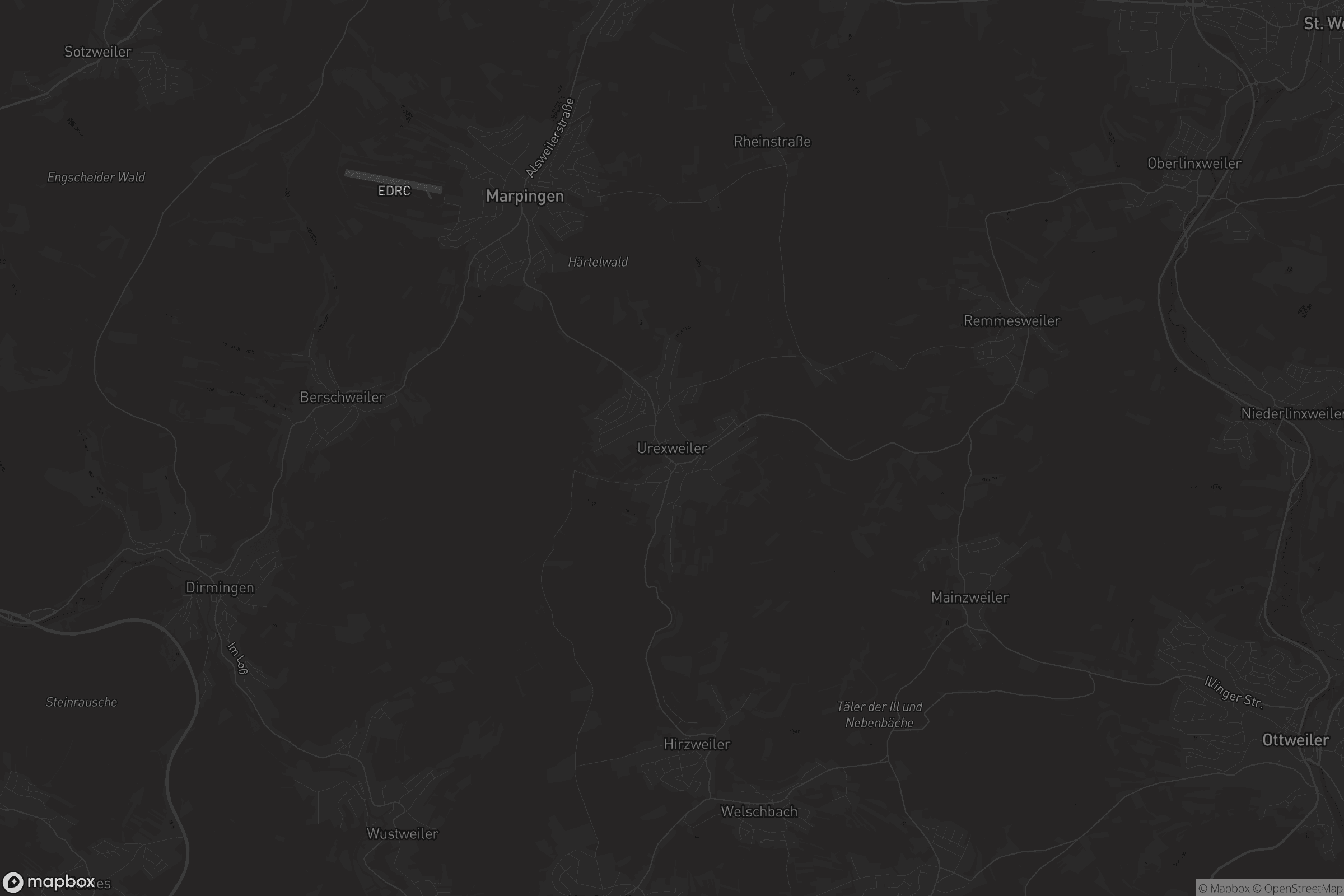 Karte von Urexweiler