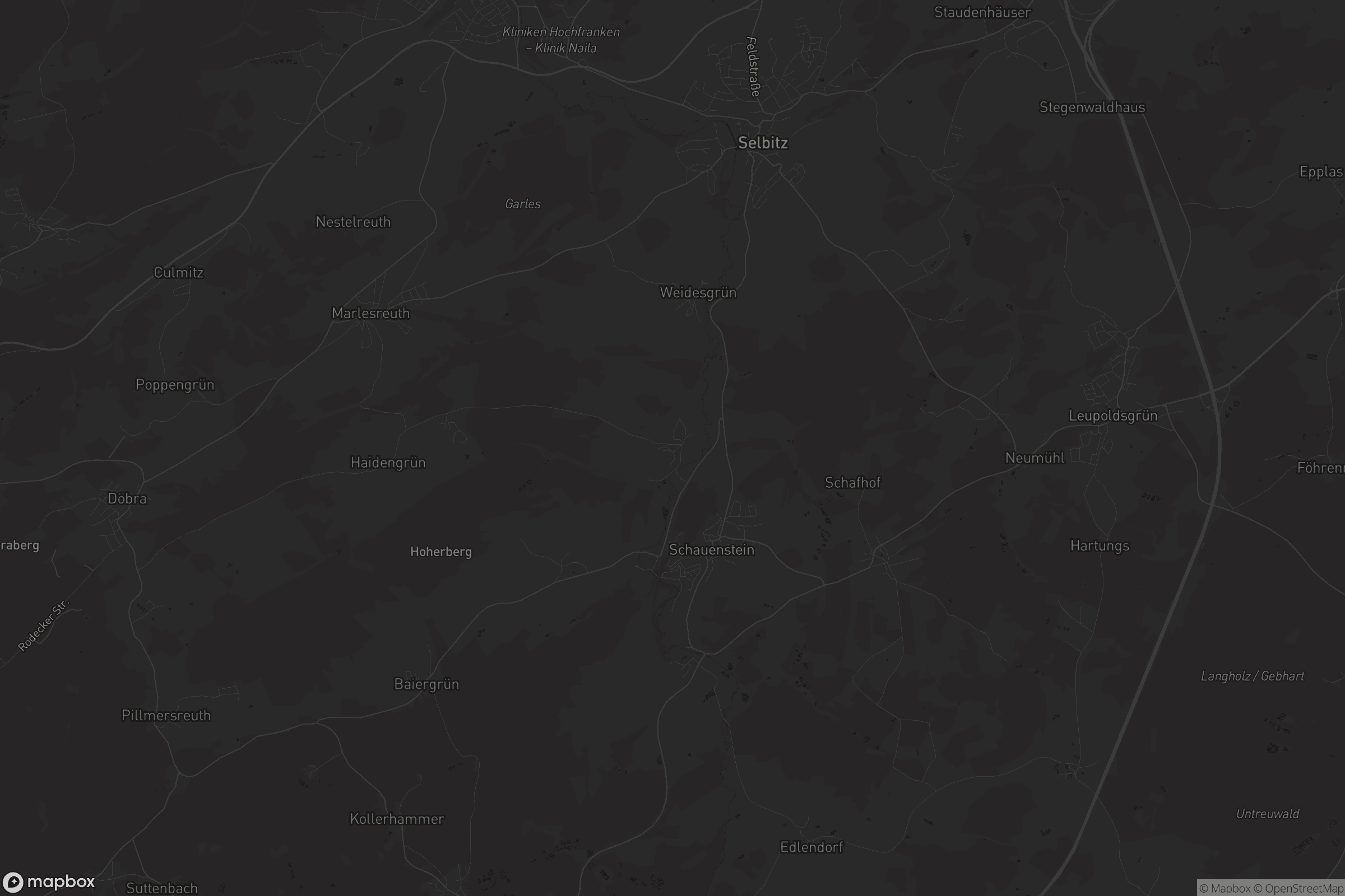 Karte von Uschertsgrün