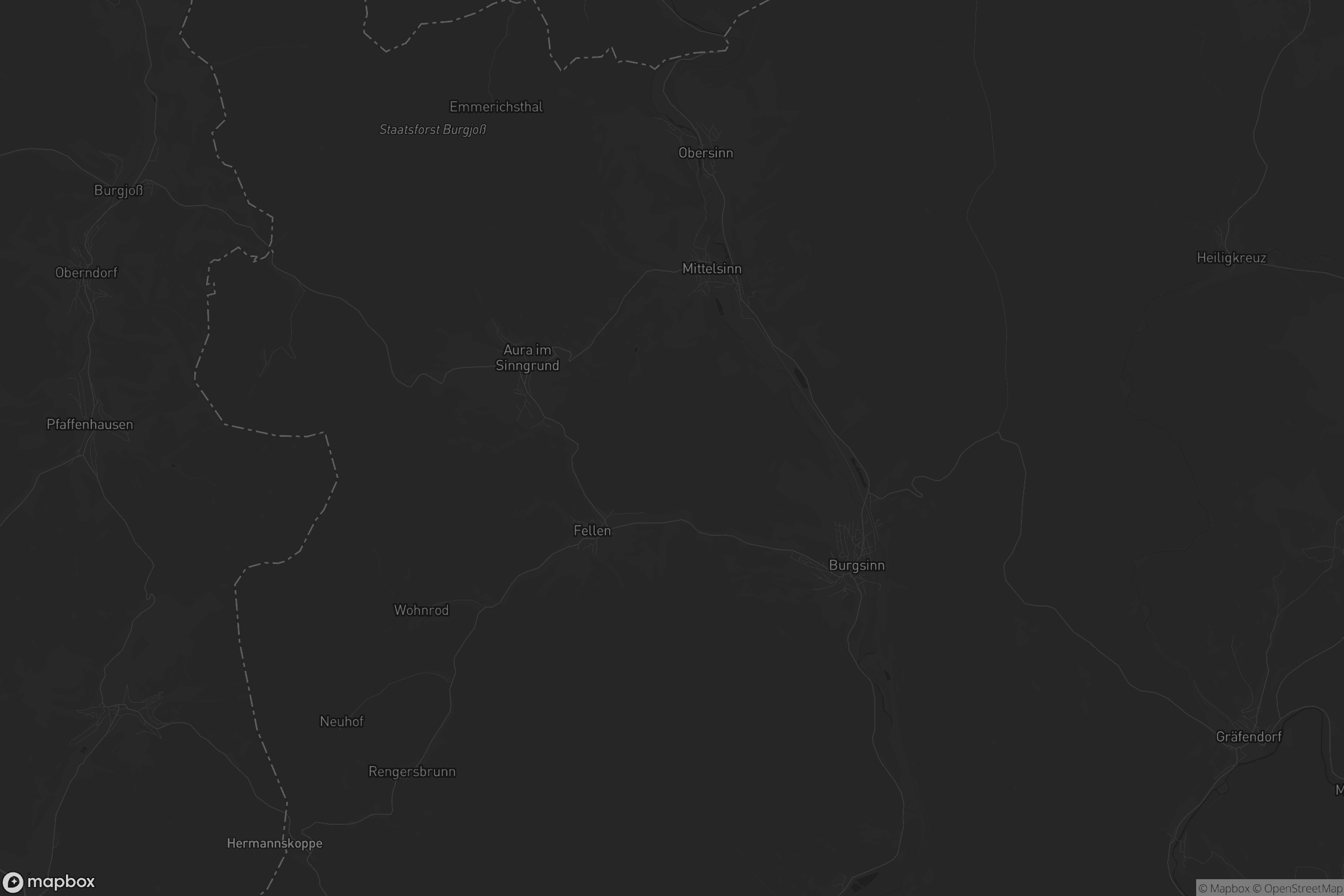 Karte von Verwaltungsgemeinschaft Burgsinn