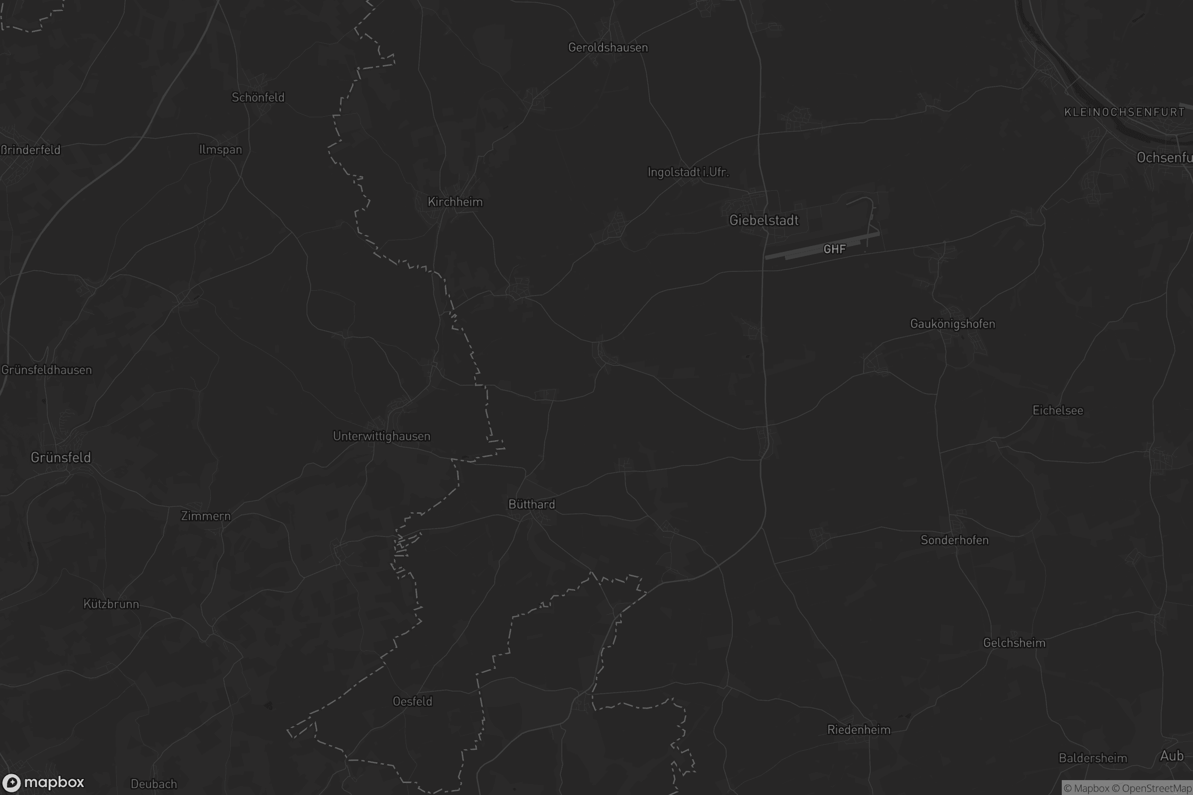 Karte von Verwaltungsgemeinschaft Giebelstadt