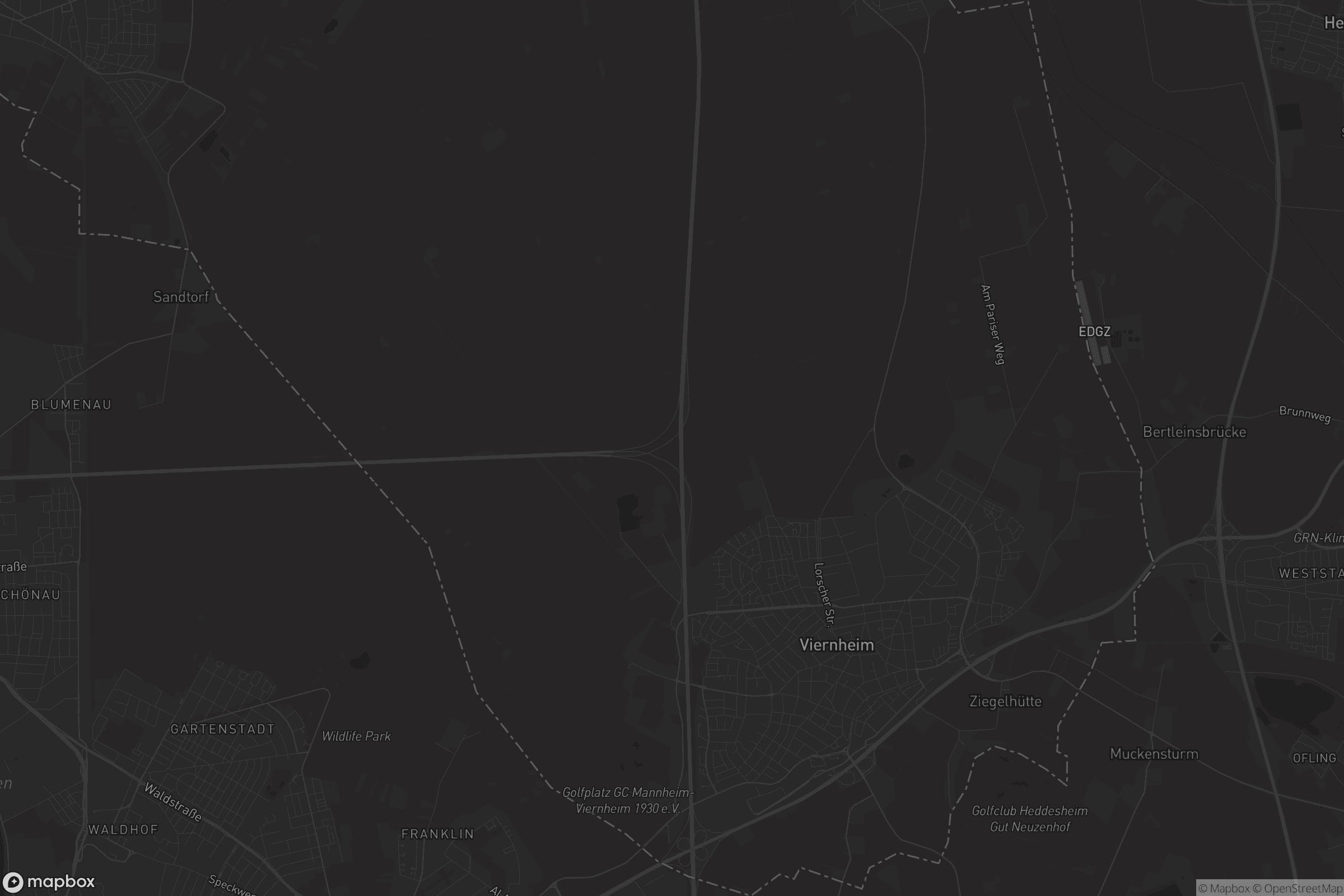 Karte von Viernheim