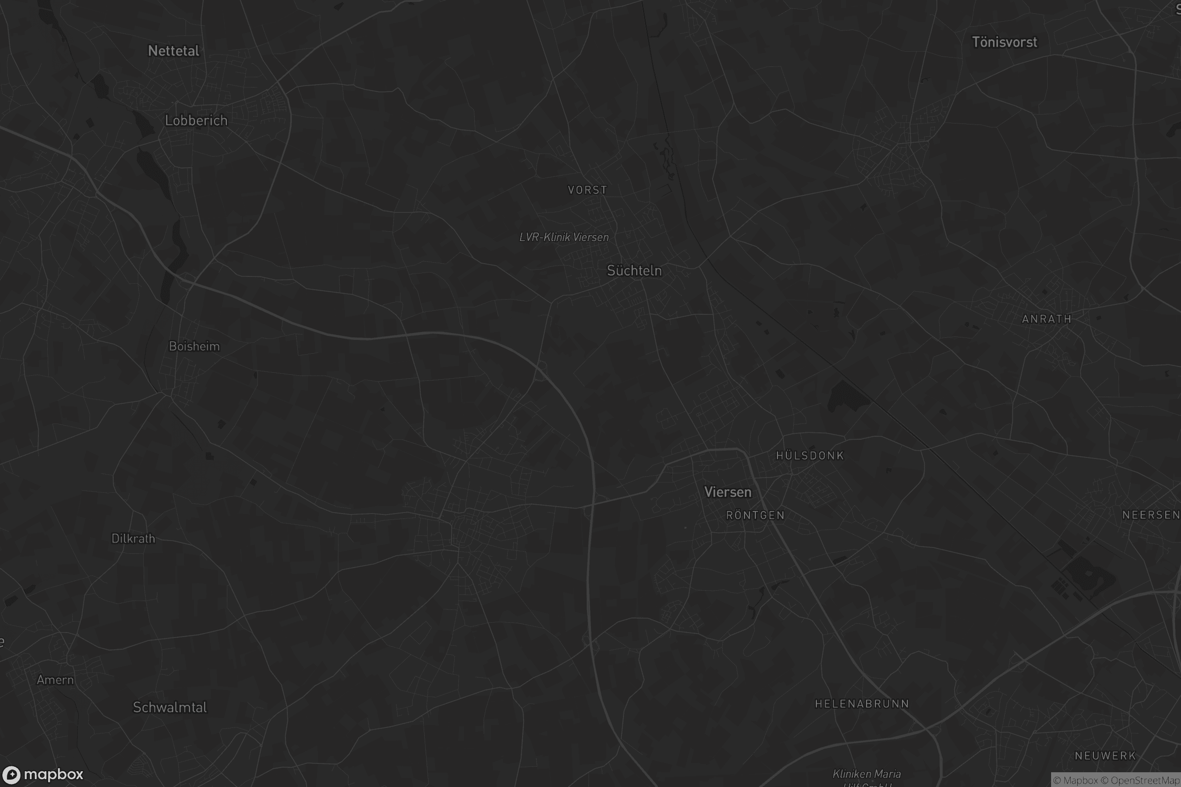 Karte von Viersen