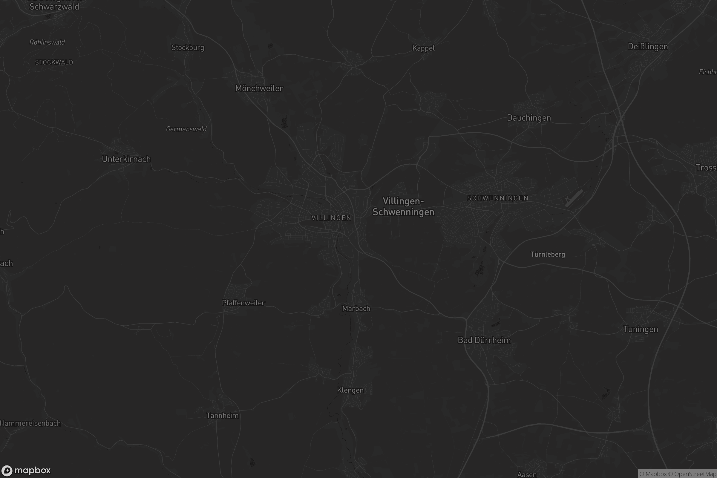 Karte von Villingen-Schwenningen