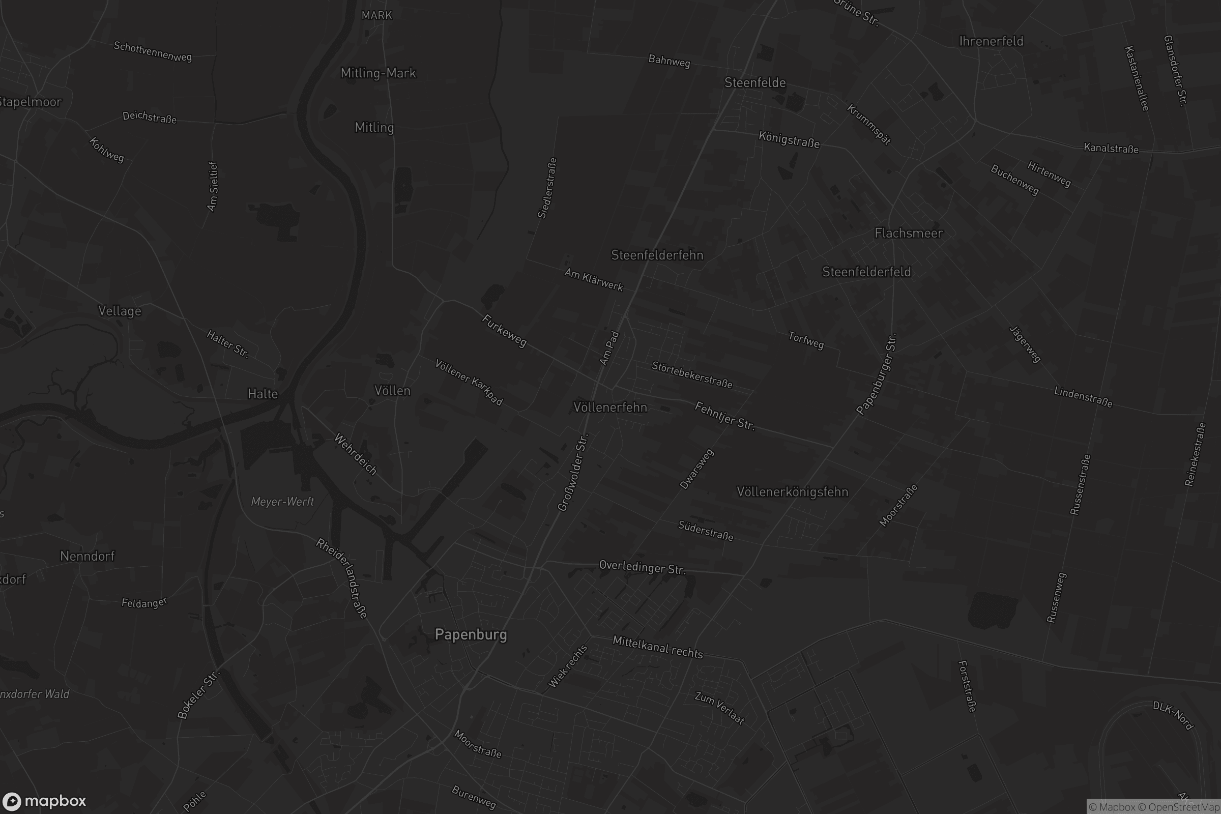 Karte von Völlenerfehn