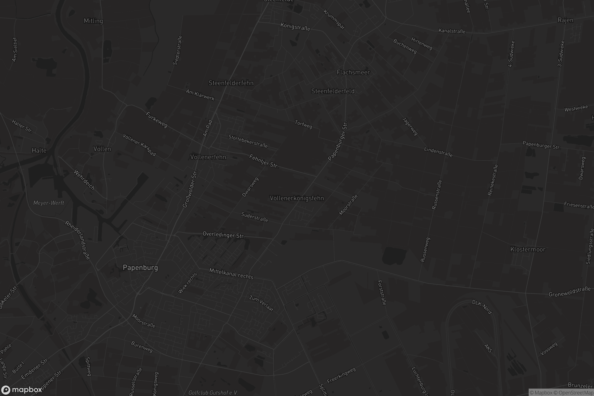 Karte von Völlenerkönigsfehn