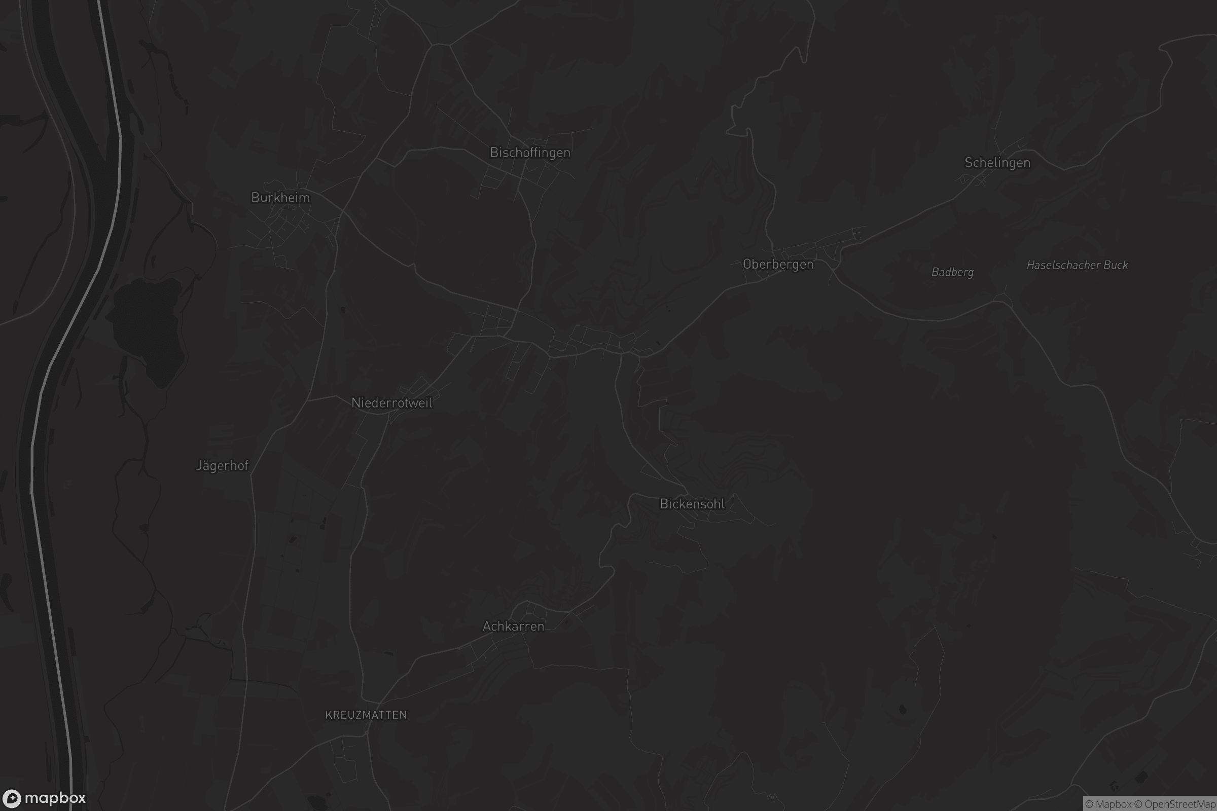 Karte von Vogtsburg im Kaiserstuhl