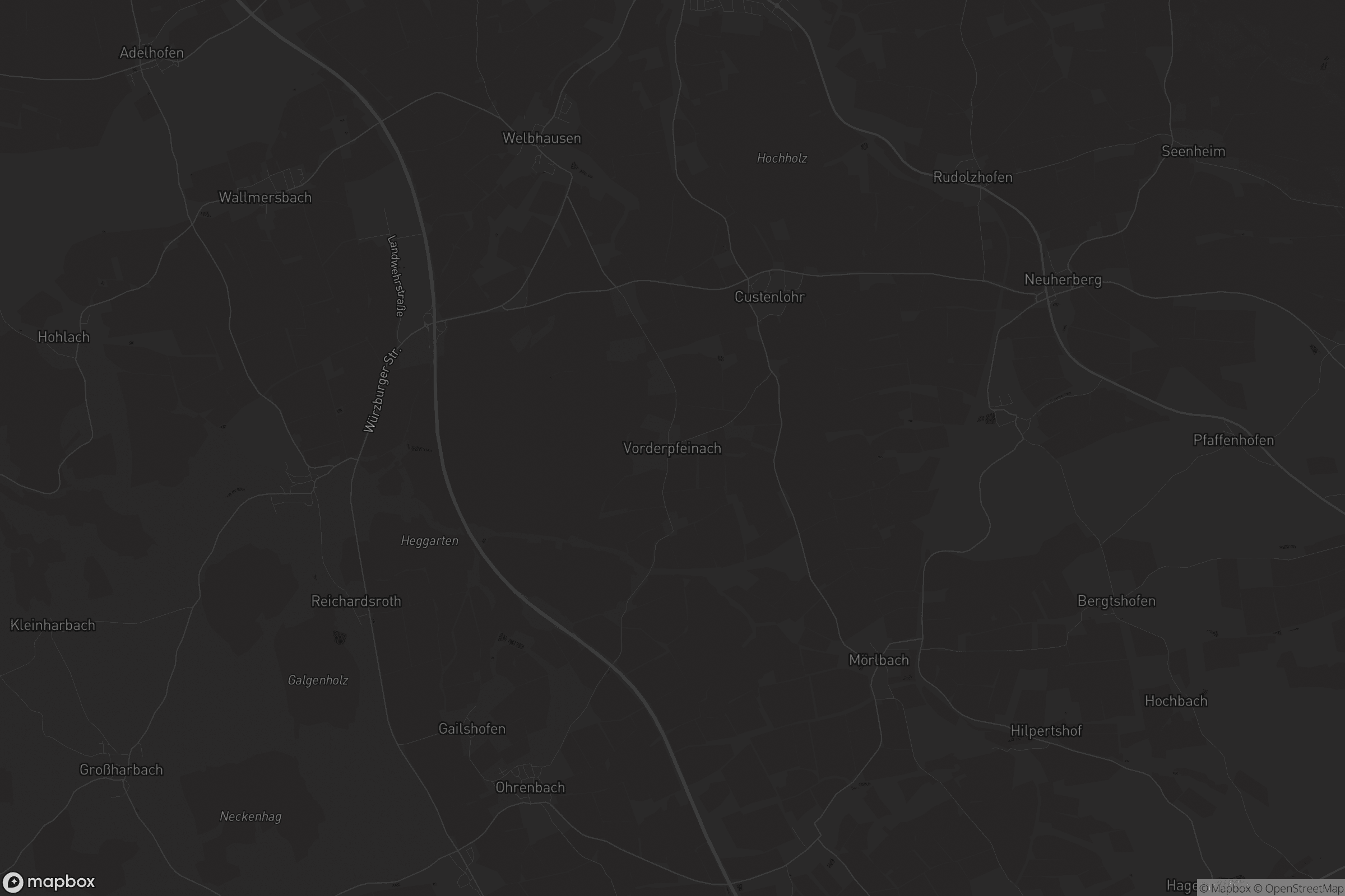 Karte von Vorderpfeinach