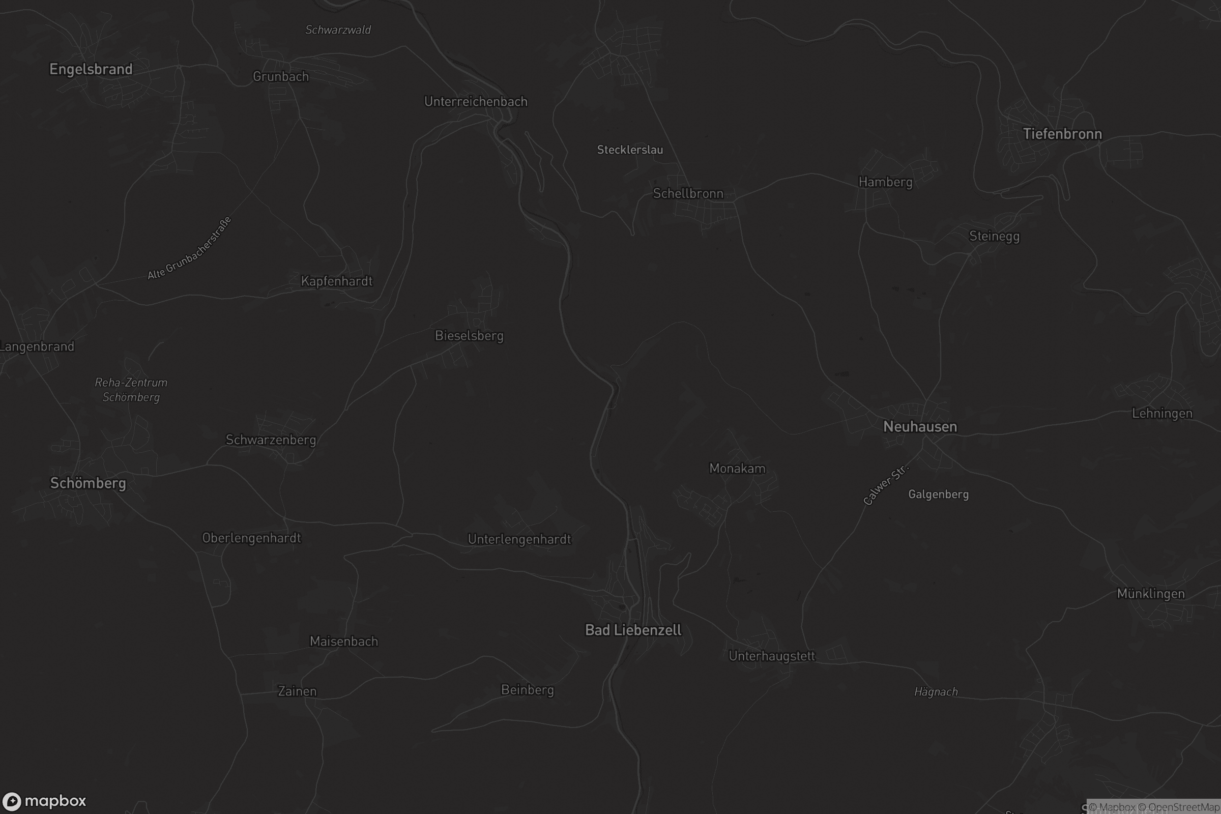 Karte von VVG der Stadt Bad Liebenzell