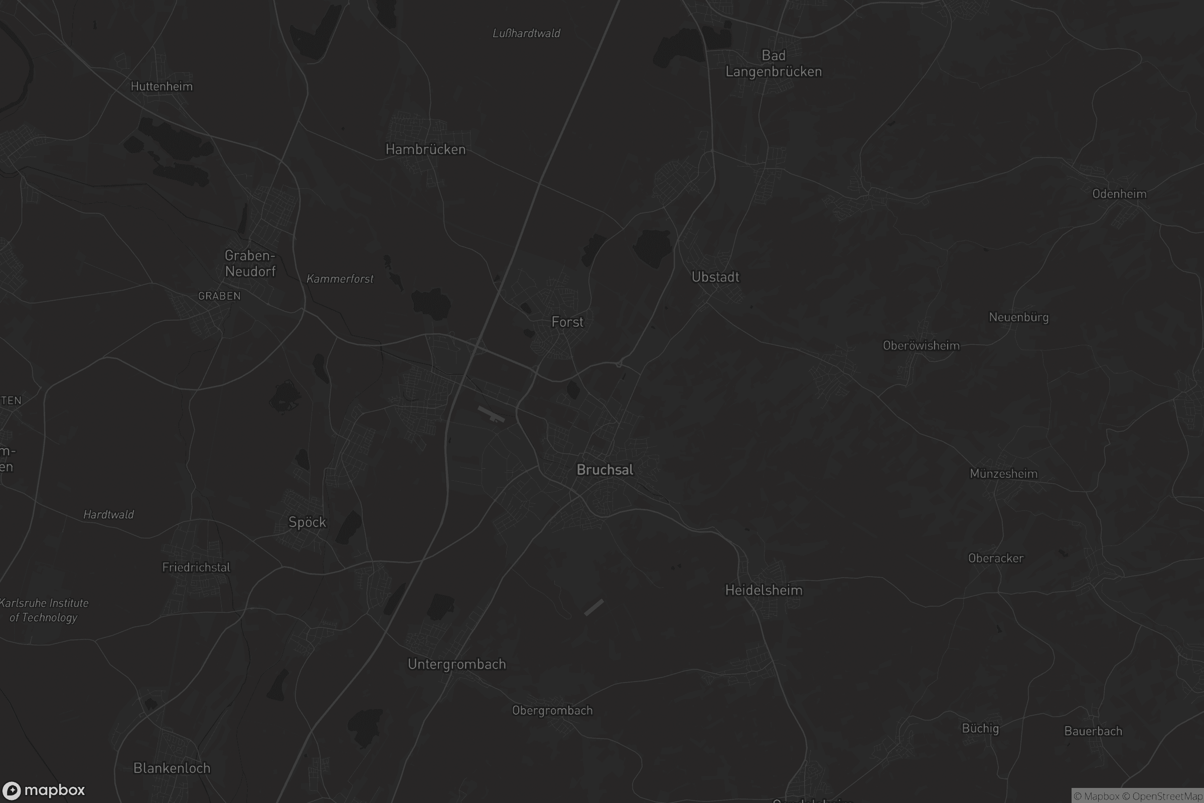 Karte von VVG der Stadt Bruchsal