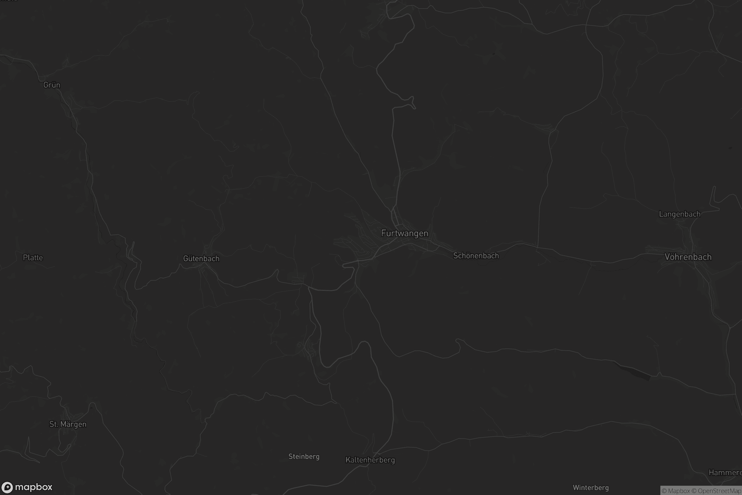 Karte von VVG der Stadt Furtwangen im Schwarzwald