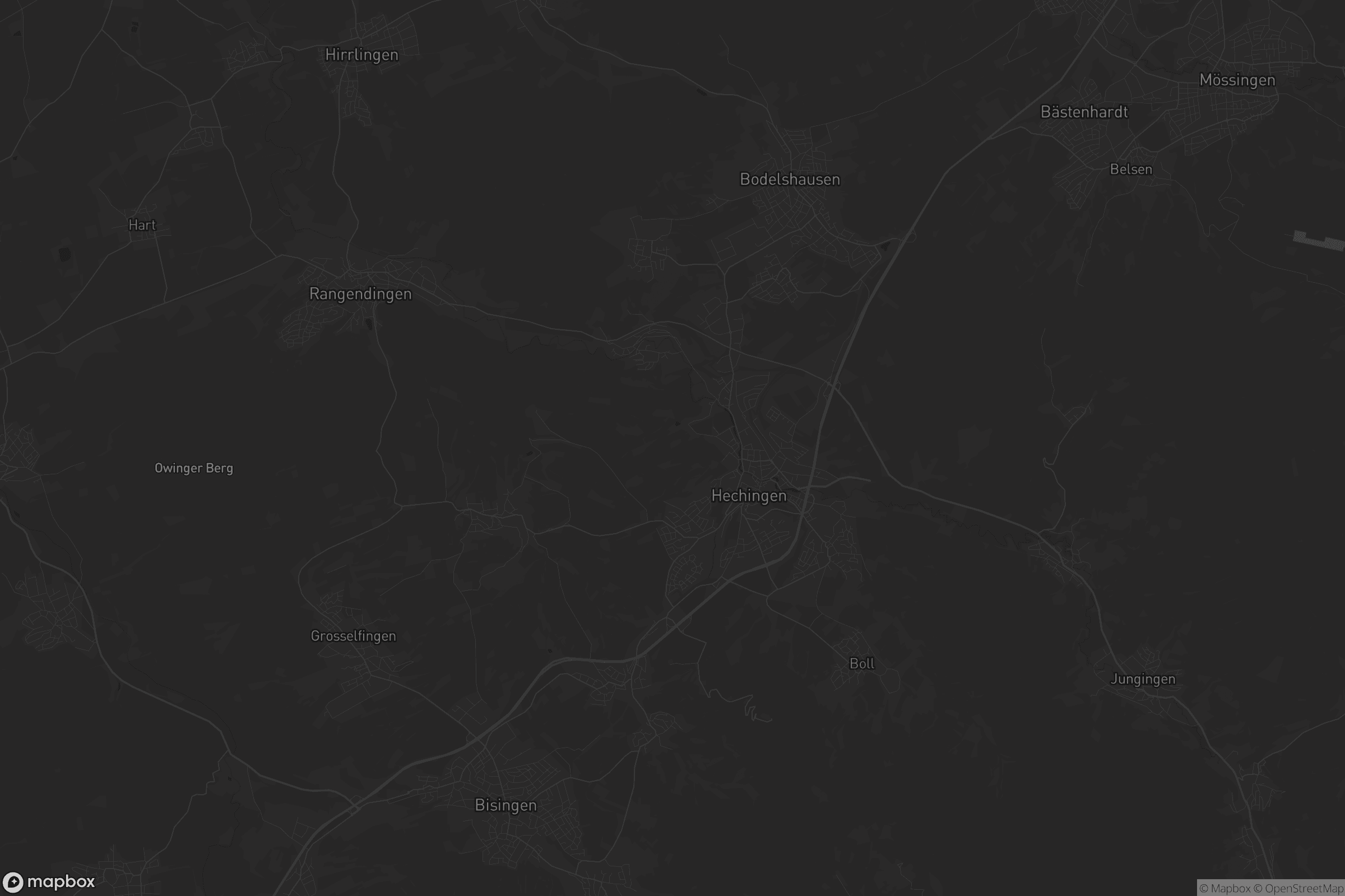 Karte von VVG der Stadt Hechingen