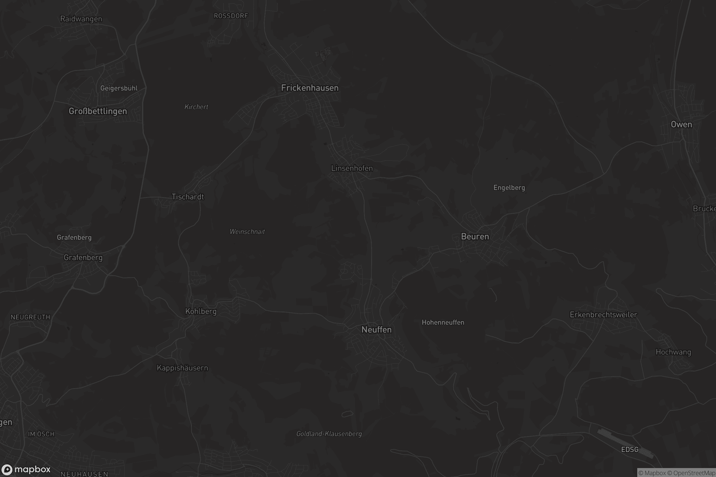 Karte von VVG der Stadt Neuffen