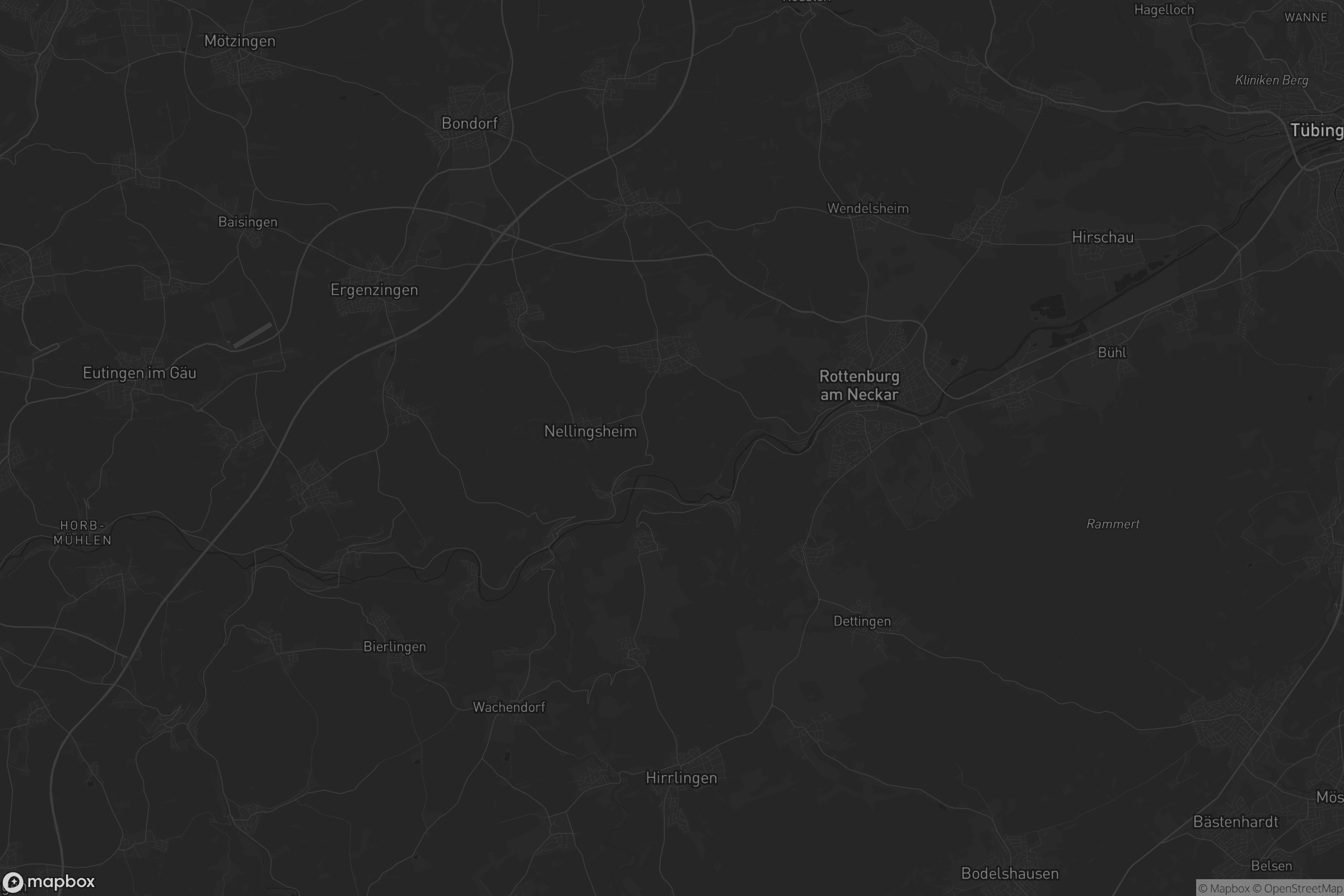 Karte von VVG der Stadt Rottenburg am Neckar