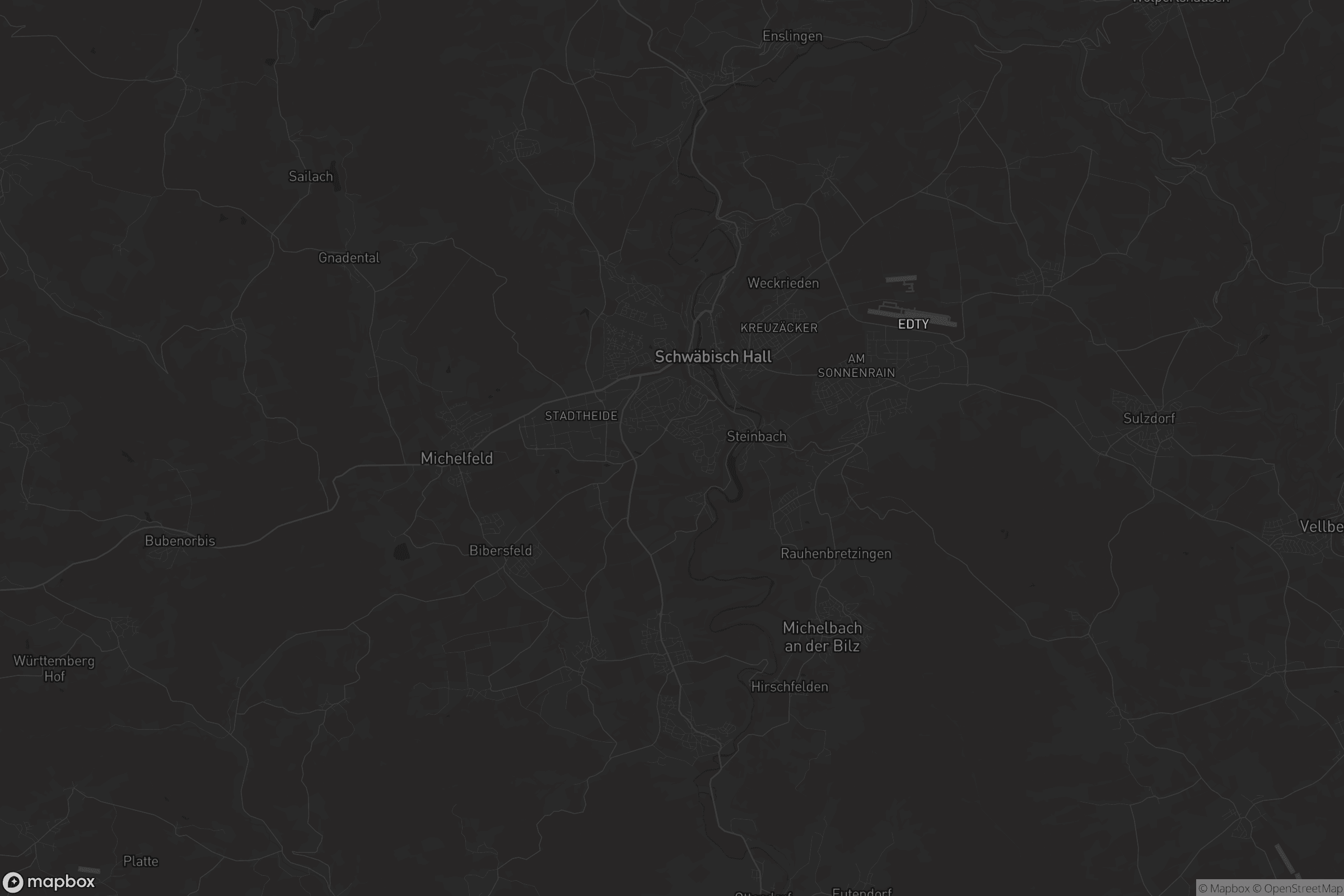 Karte von VVG der Stadt Schwäbisch Hall