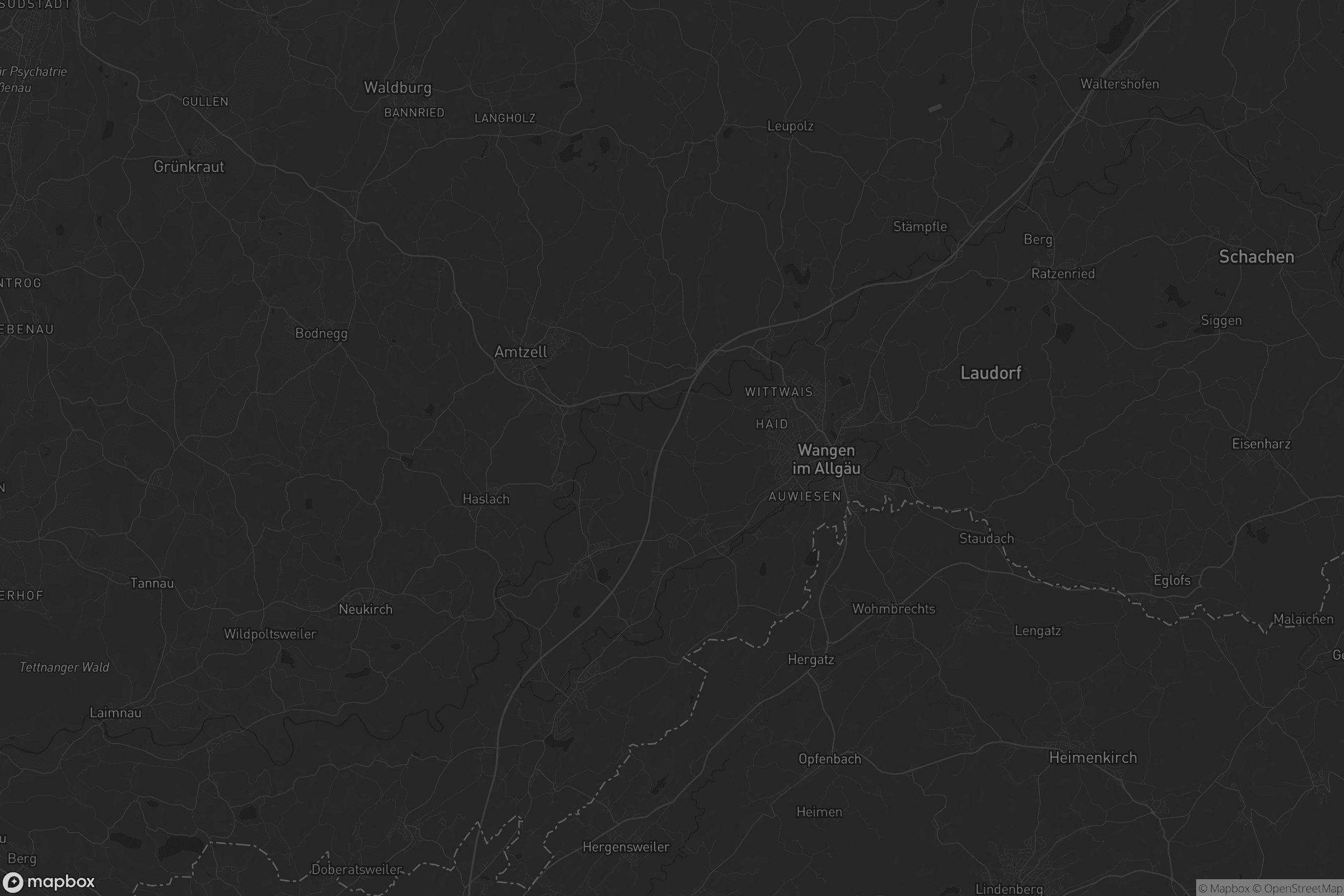 Karte von VVG der Stadt Wangen im Allgäu