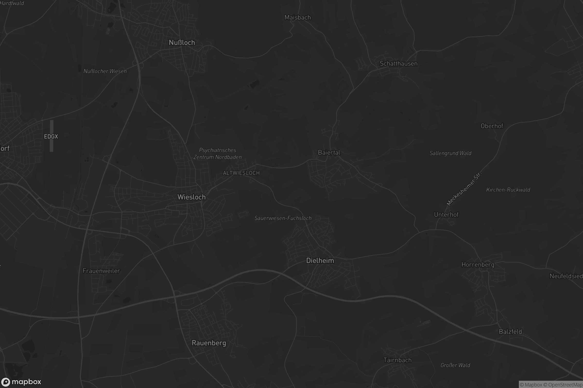 Karte von VVG der Stadt Wiesloch