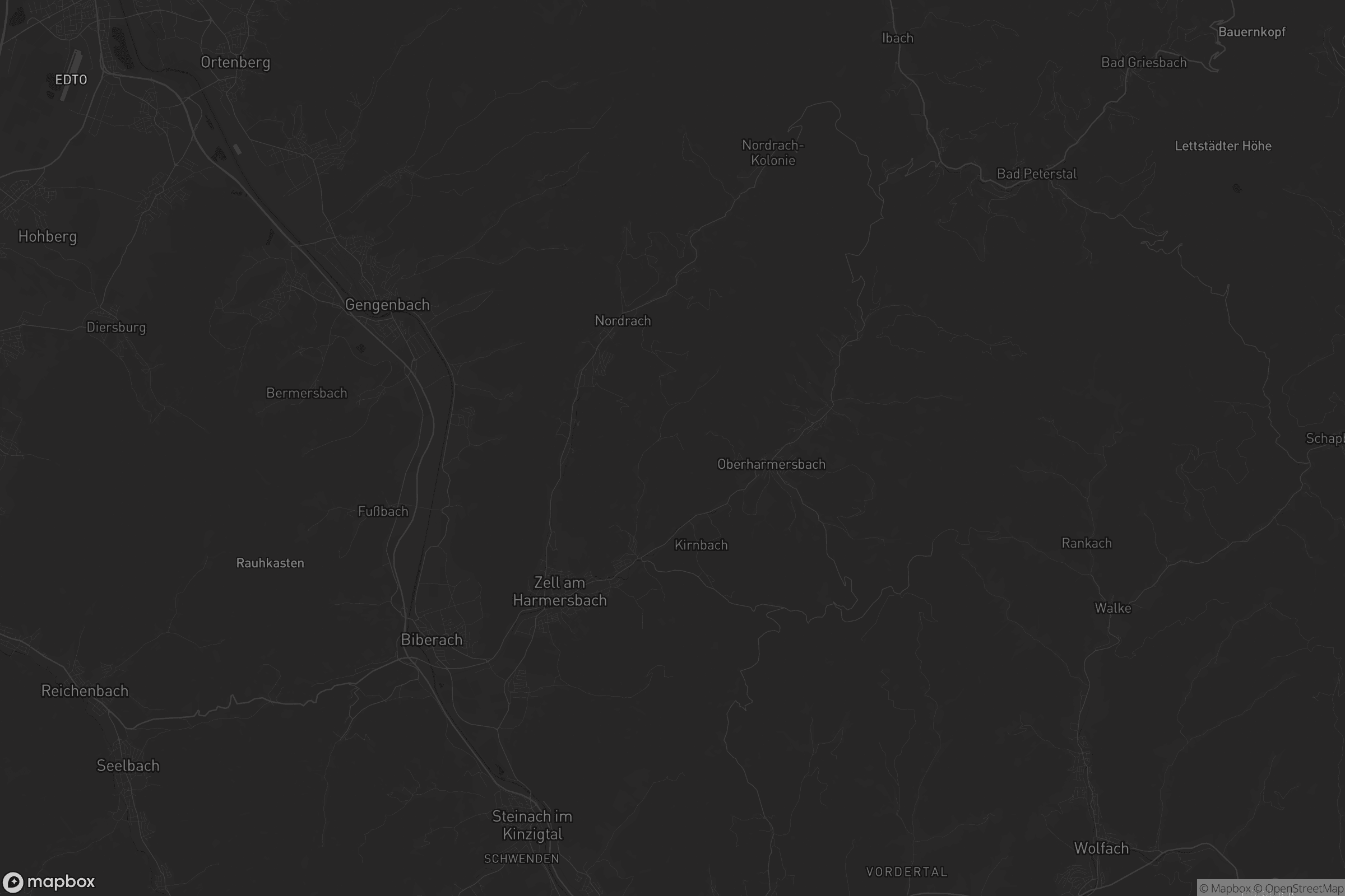 Karte von VVG der Stadt Zell am Harmersbach