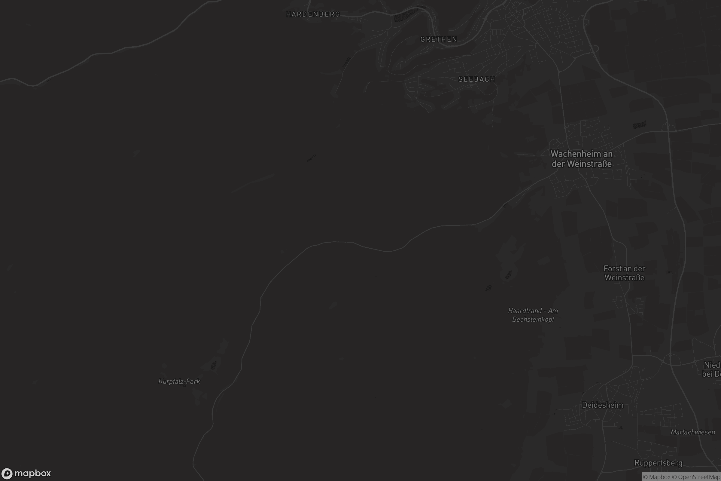 Karte von Wachenheim an der Weinstraße