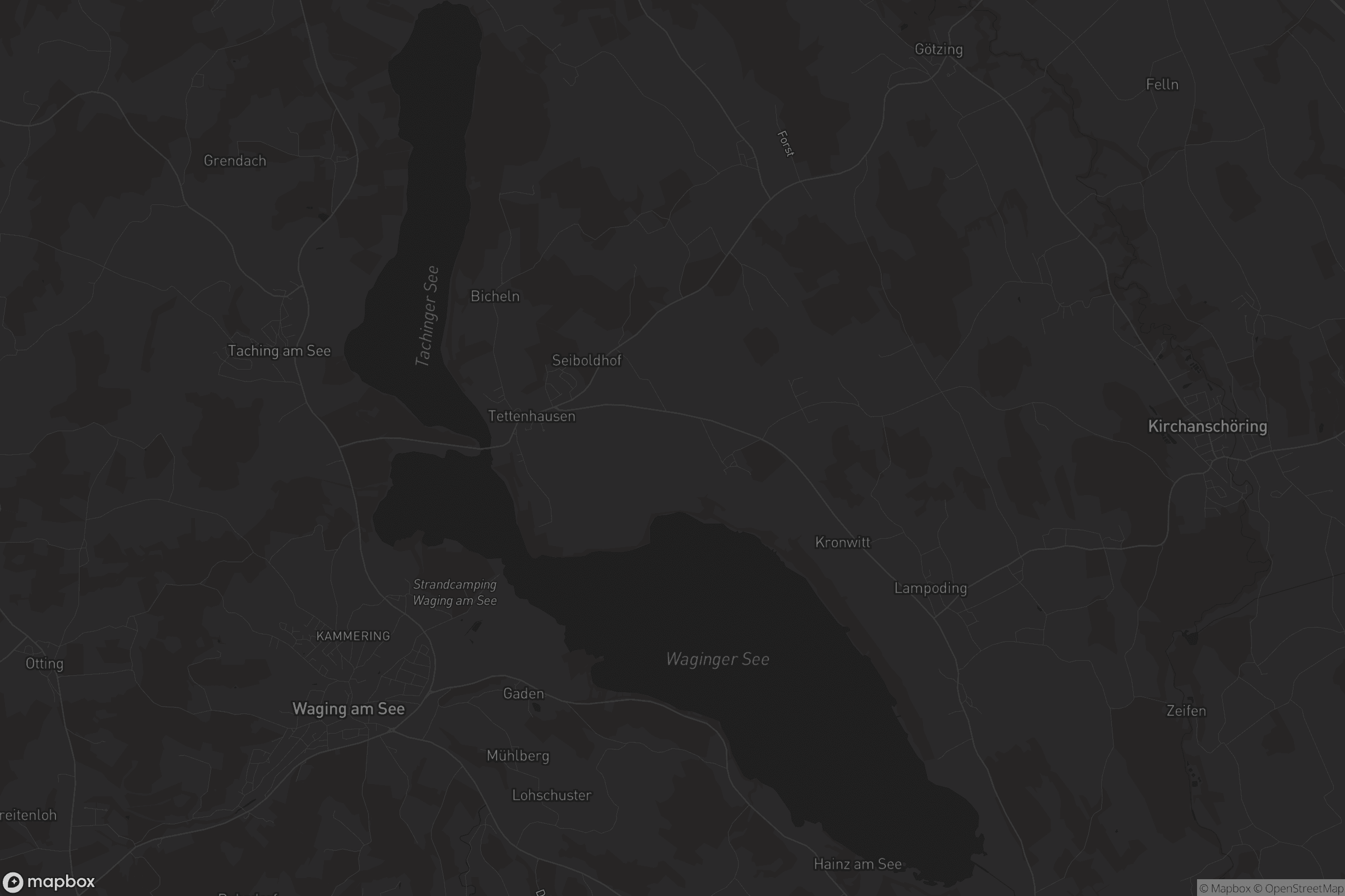 Karte von Waginger See