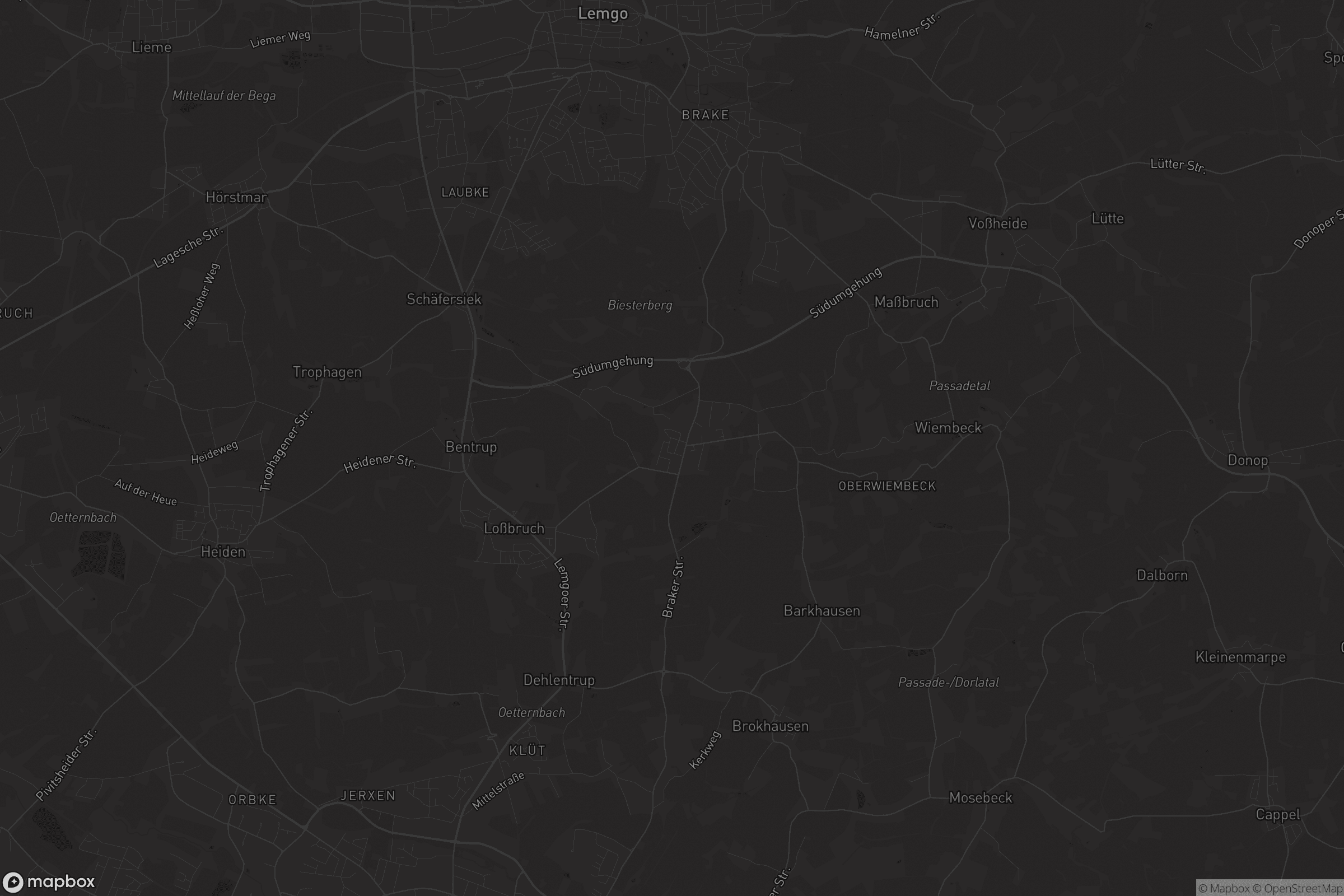 Karte von Wahmbeckerheide