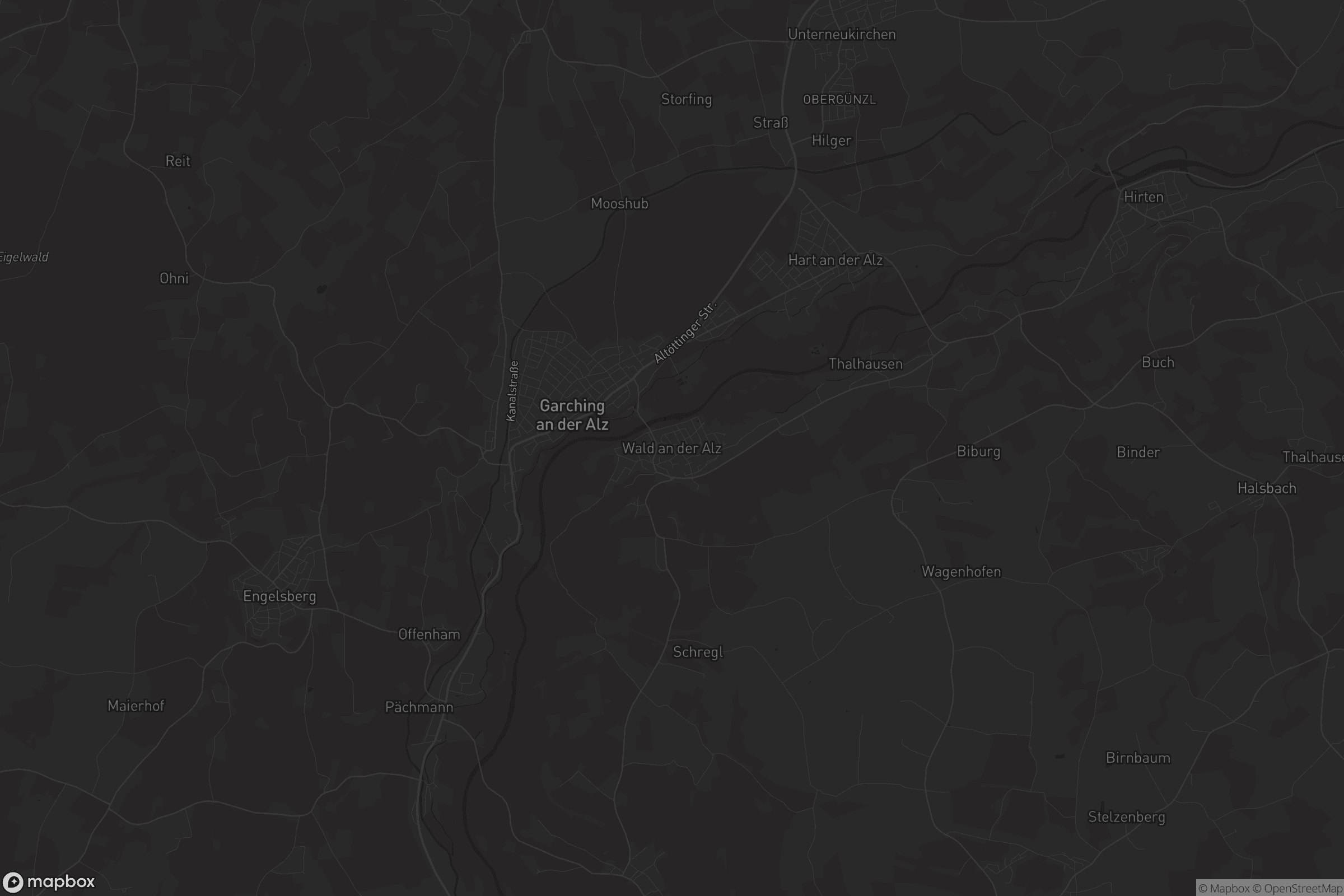 Karte von Wald an der Alz