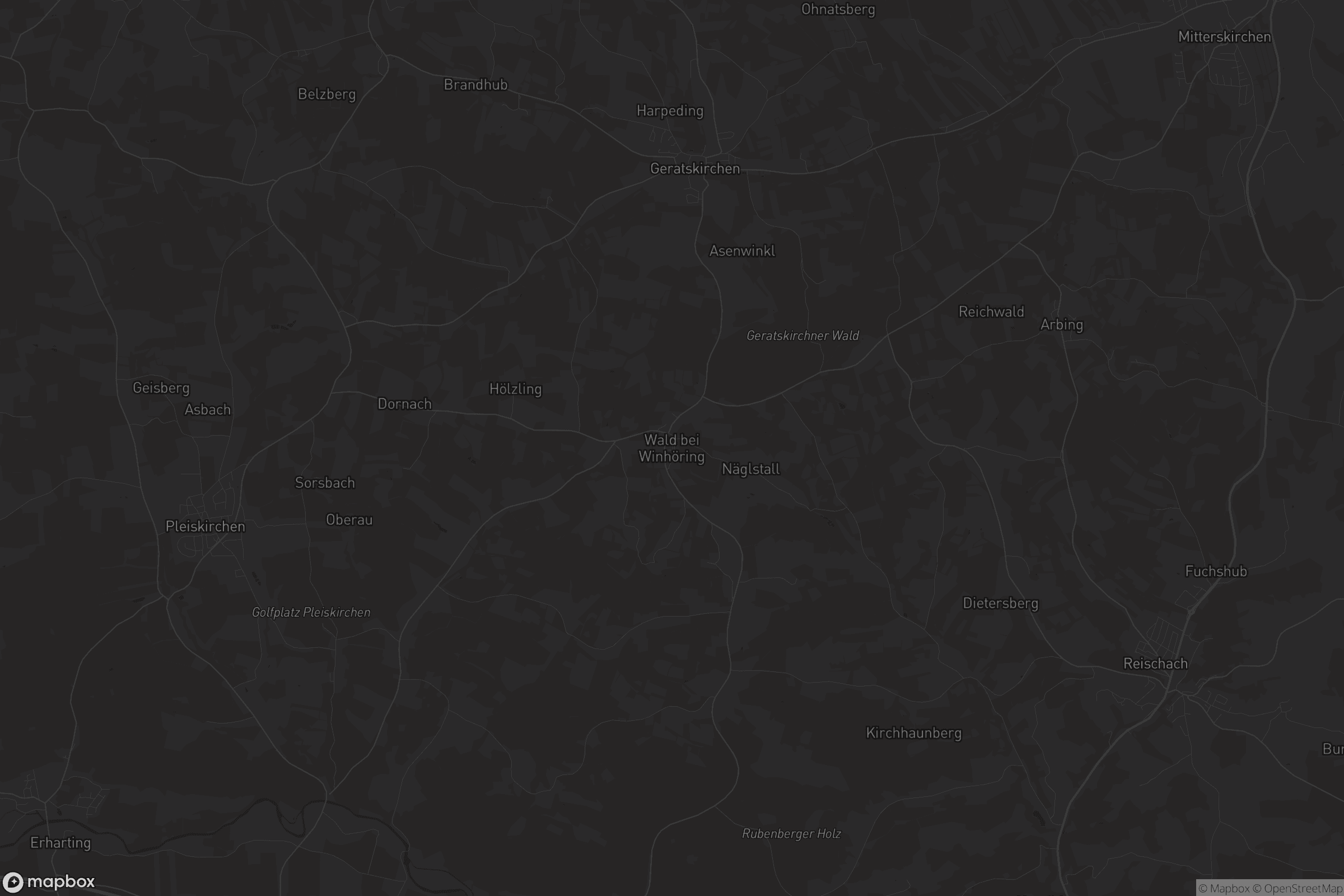 Karte von Wald bei Winhöring