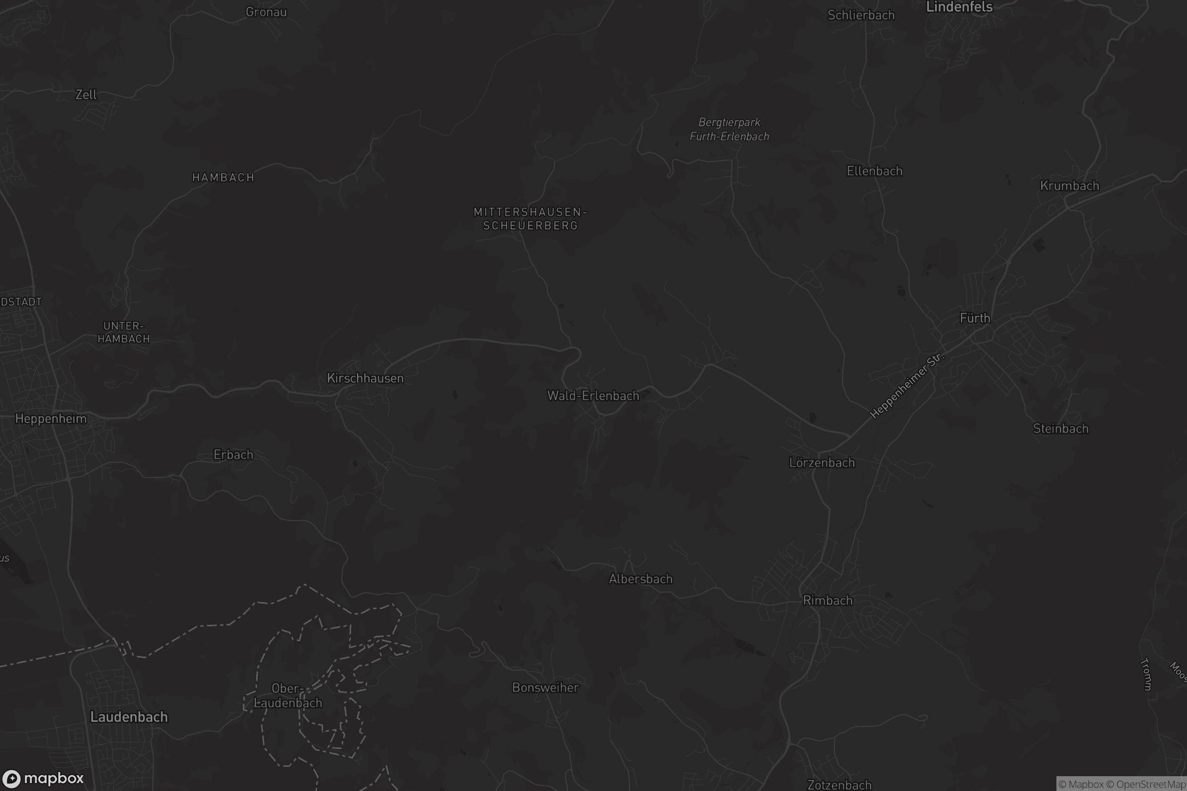 Karte von Wald-Erlenbach