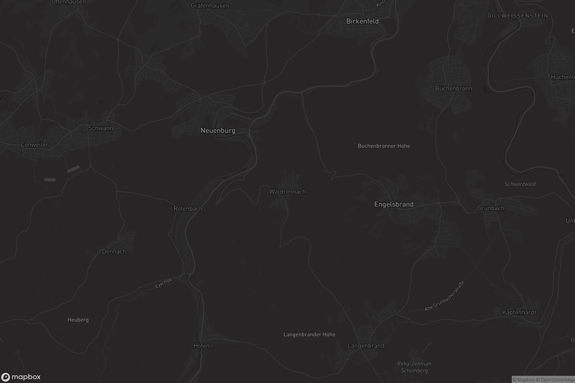 Karte von Waldrennach