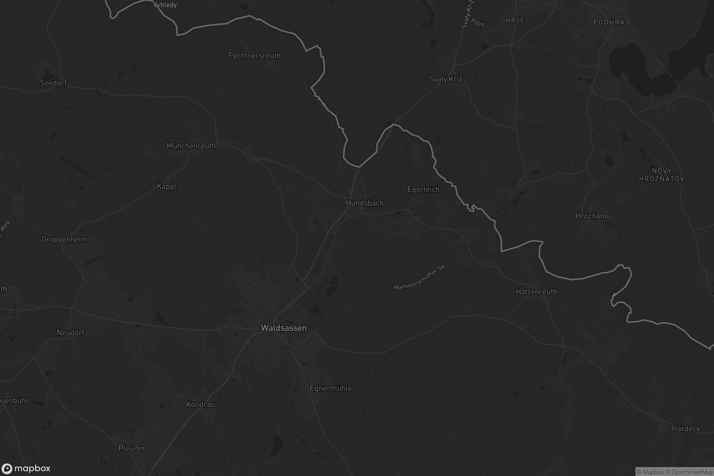 Karte von Waldsassen