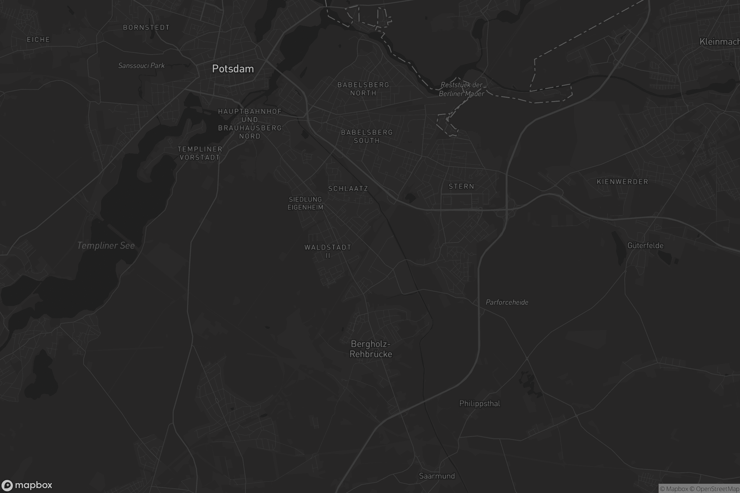 Karte von Waldstadt I und Industriegelände