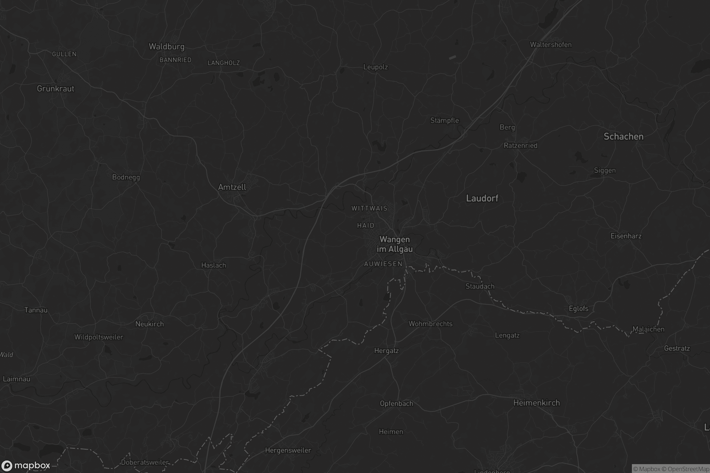 Karte von Wangen im Allgäu