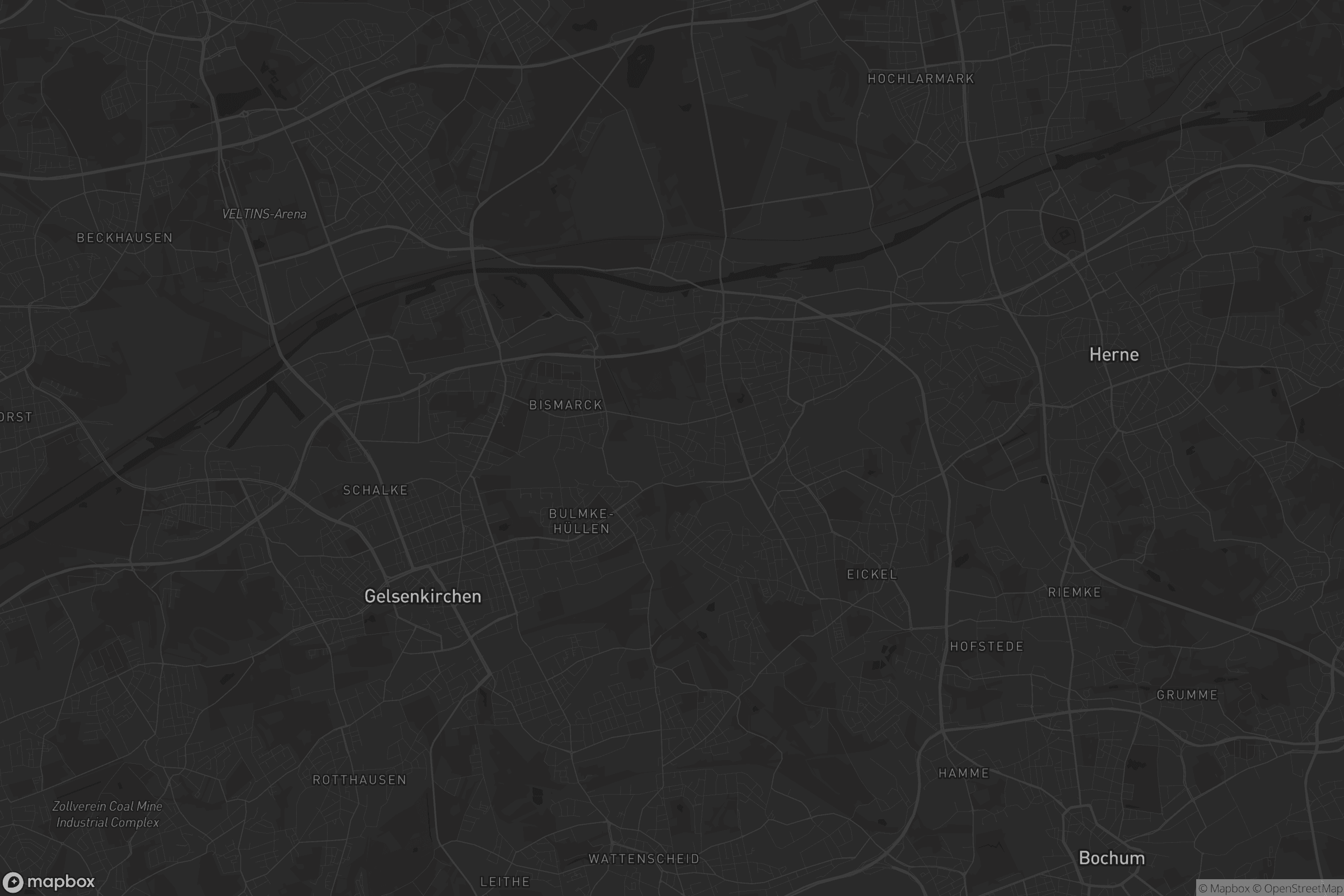 Karte von Wanne-Bickern