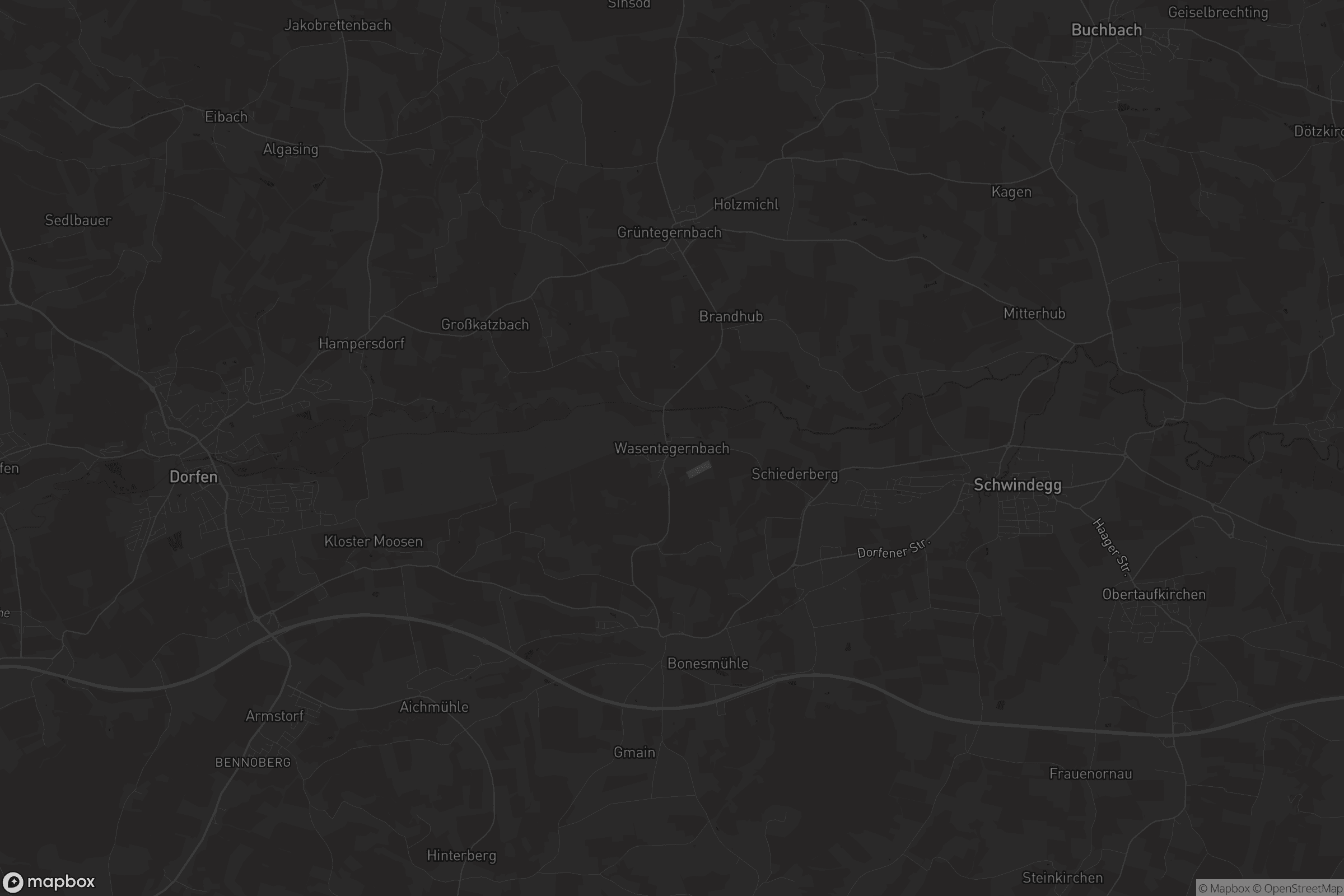 Karte von Wasentegernbach