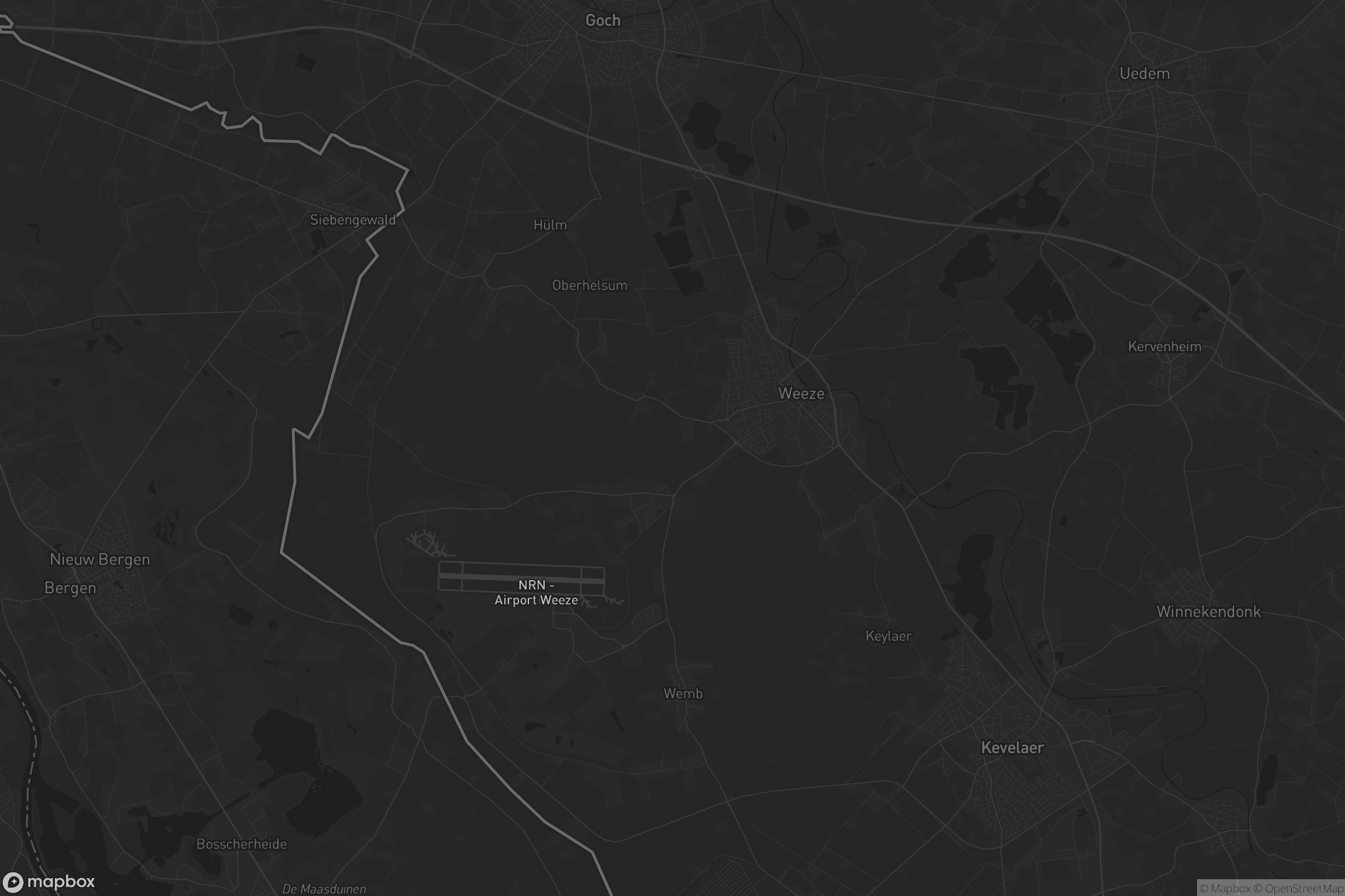 Karte von Weeze
