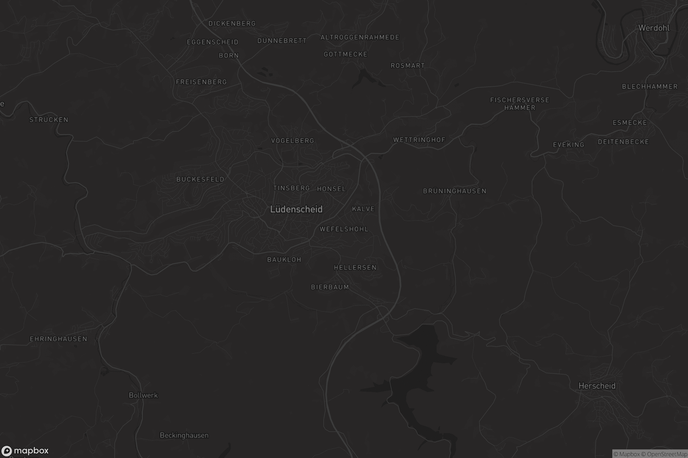 Karte von Wefelshohl