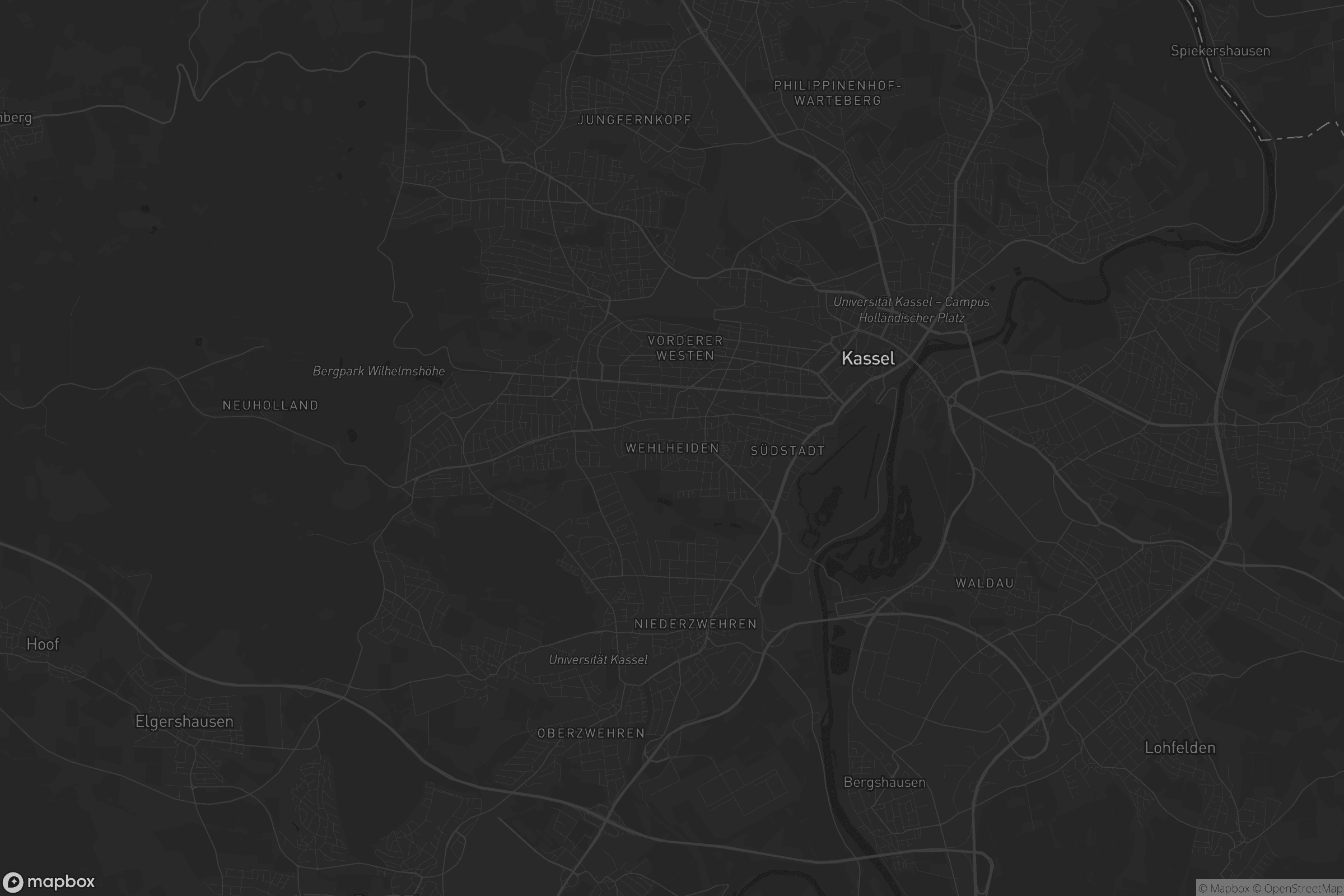 Karte von Wehlheiden