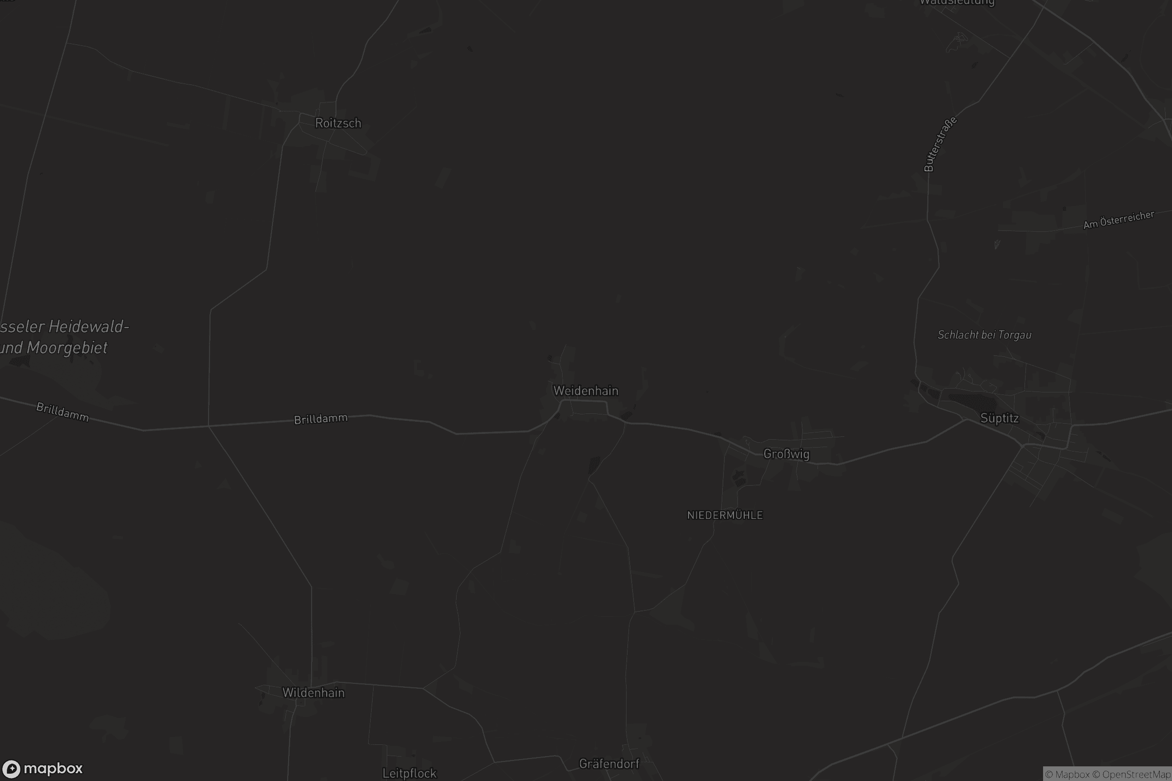Karte von Weidenhain