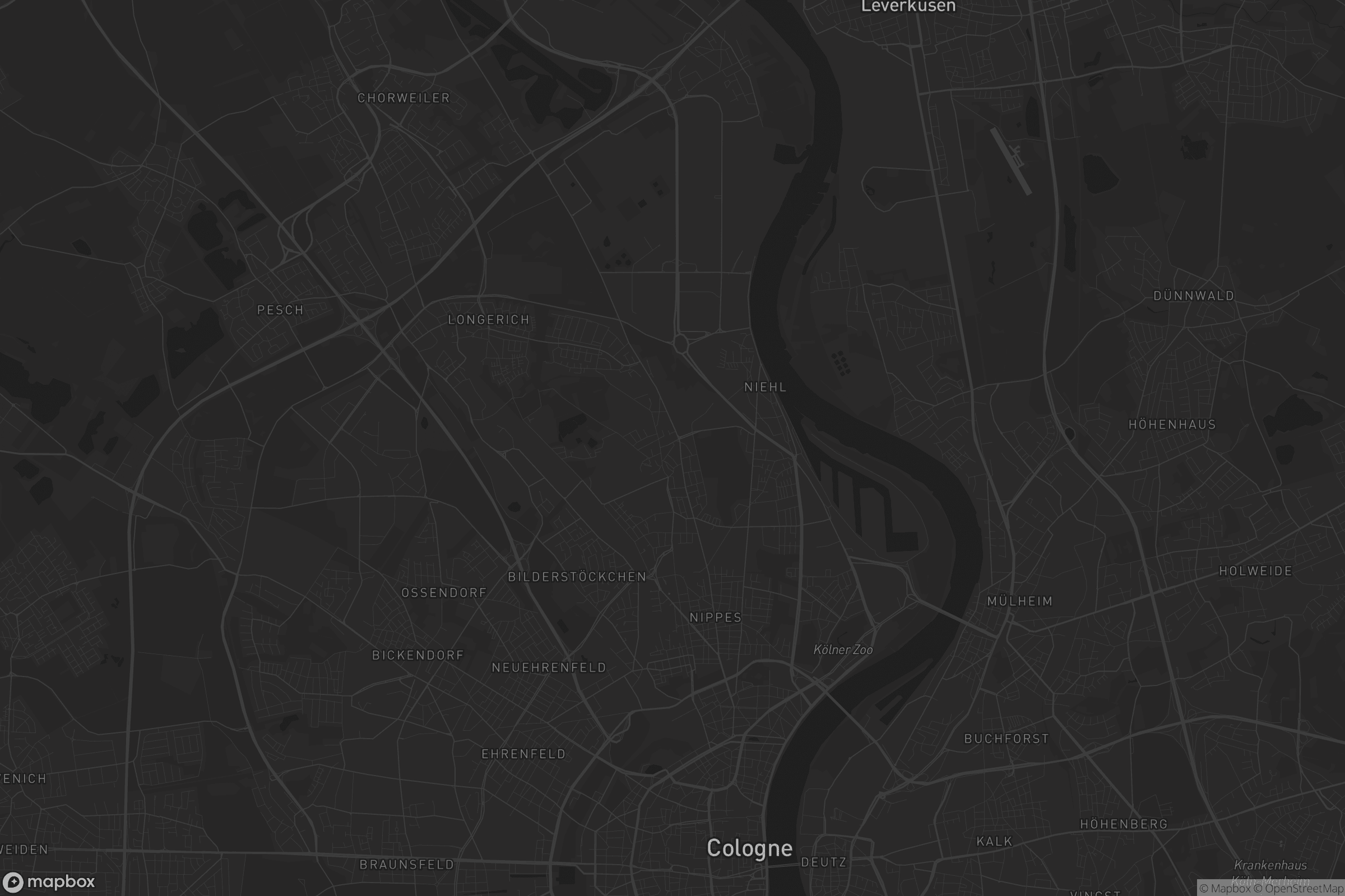 Karte von Weidenpesch