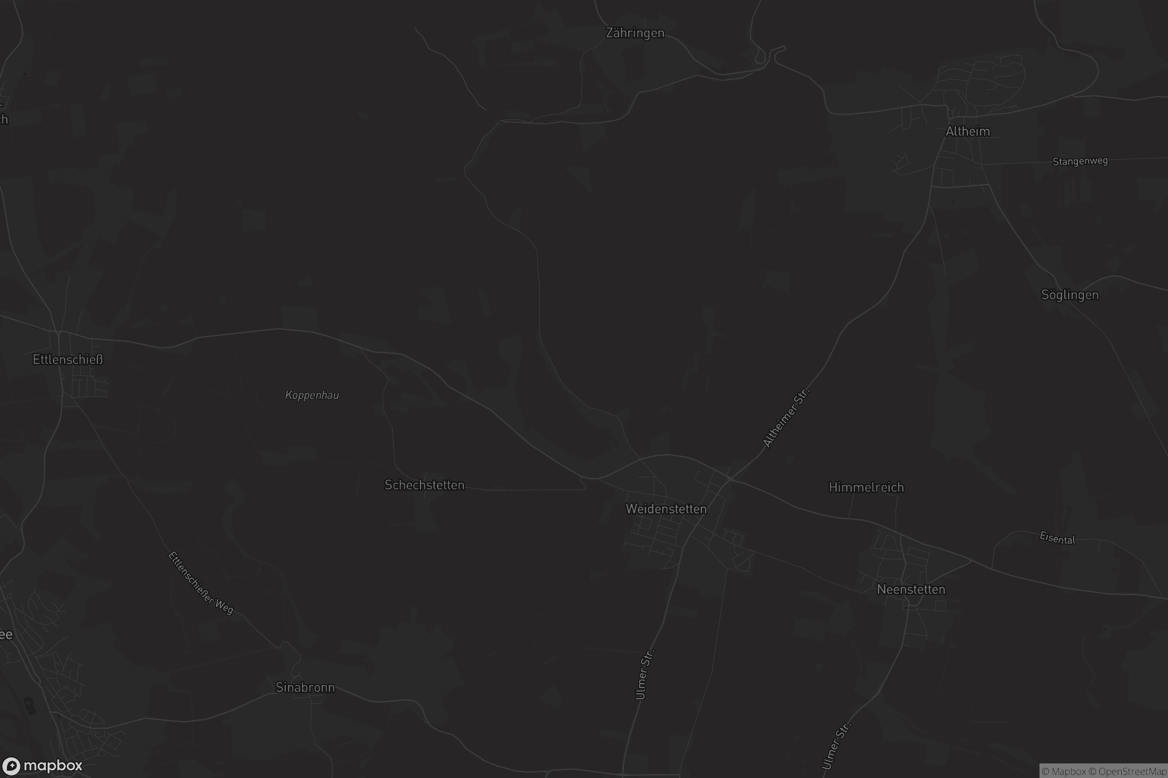 Karte von Weidenstetten