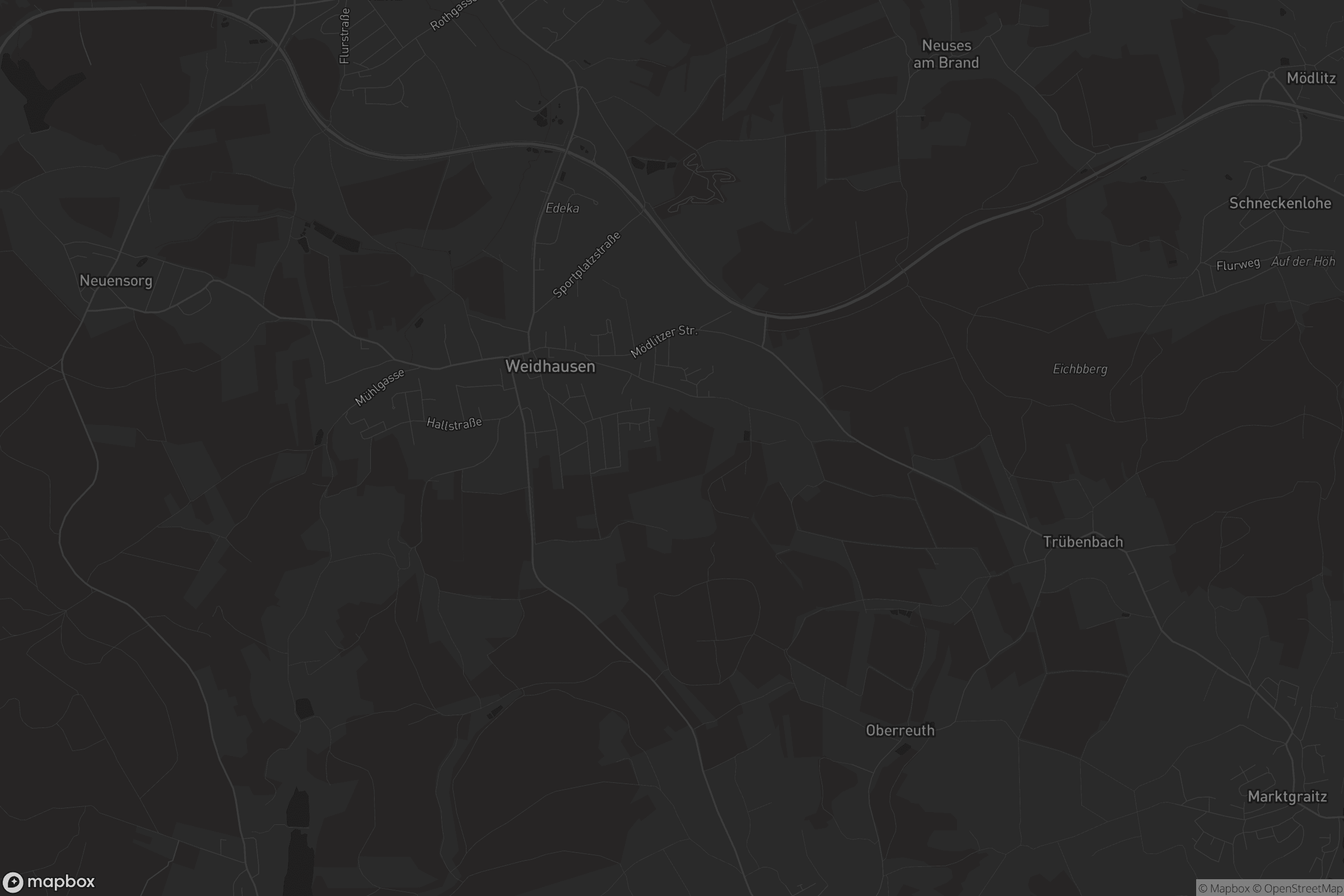 Karte von Weidhausen b.Coburg