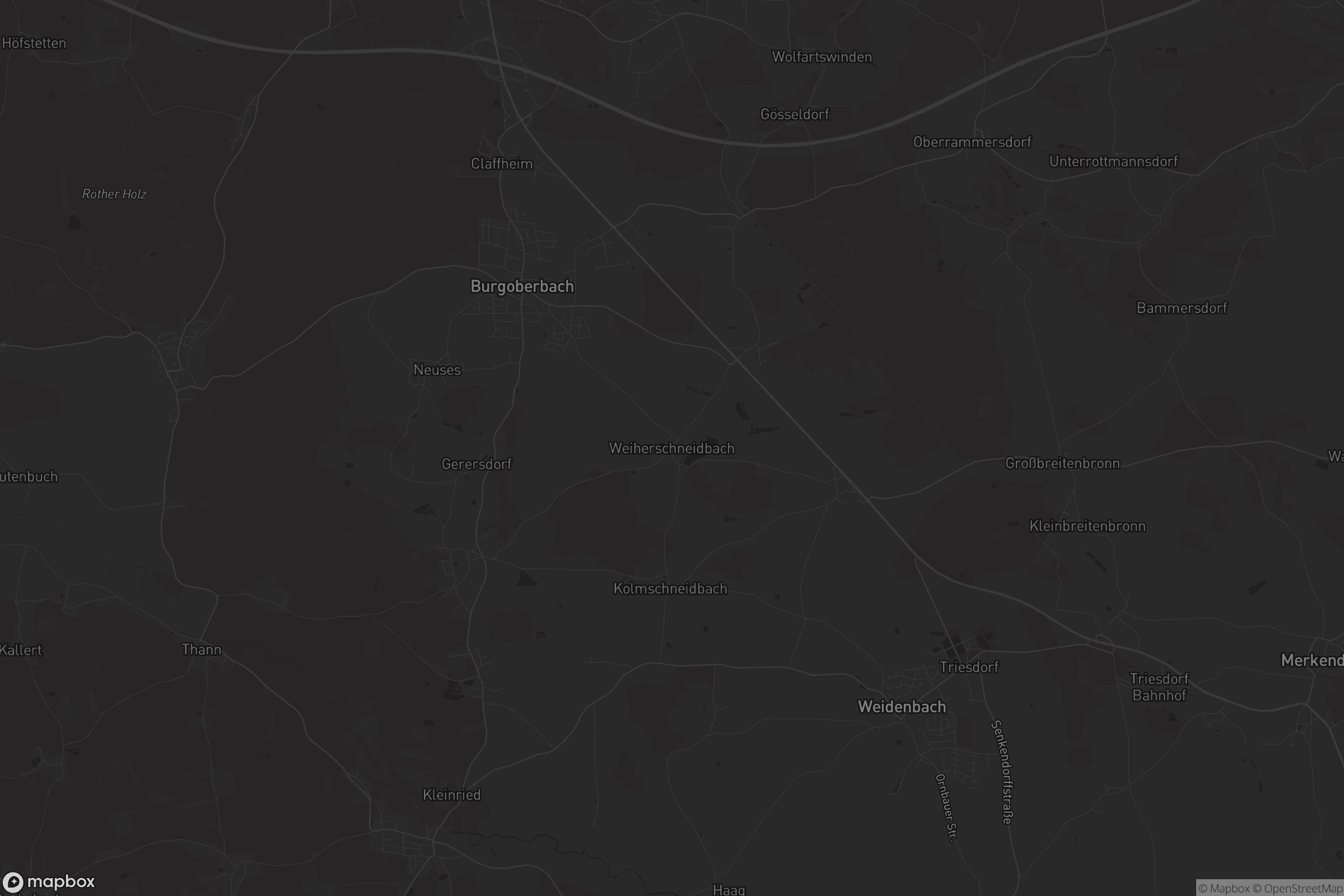 Karte von Weiherschneidbach