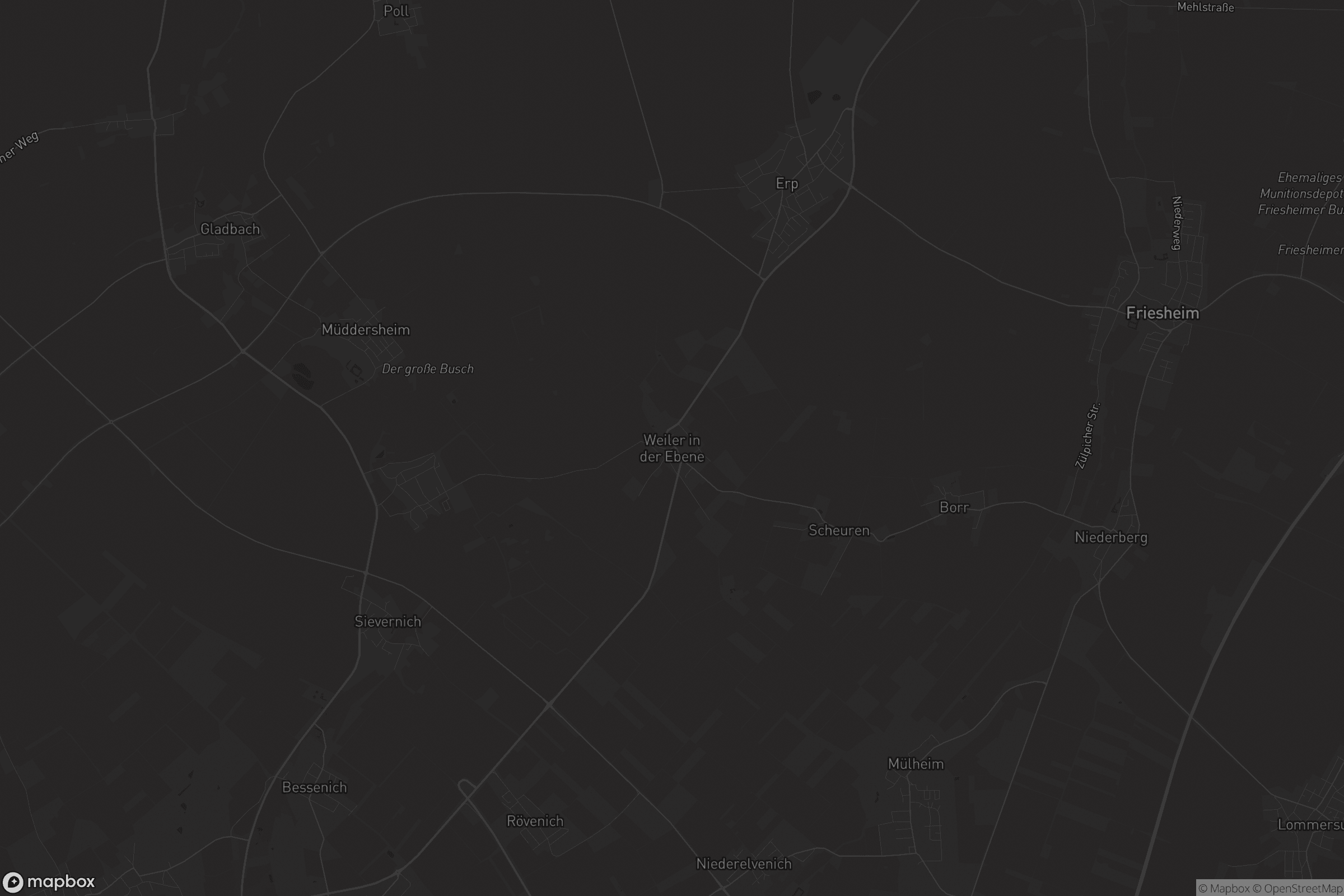 Karte von Weiler in der Ebene