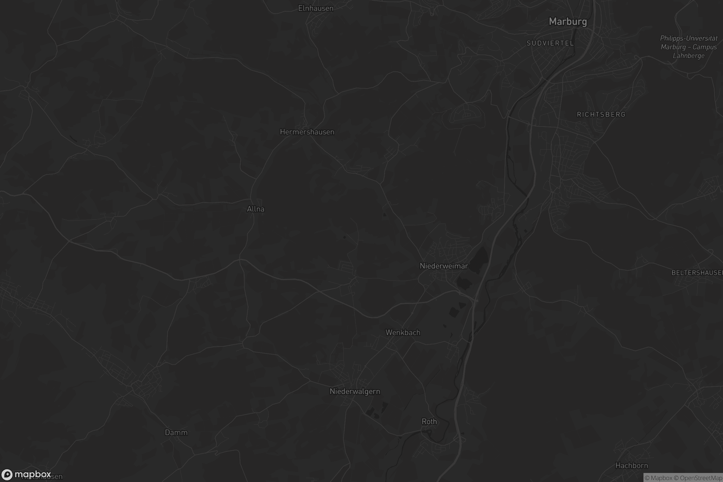 Karte von Weimar (Lahn)