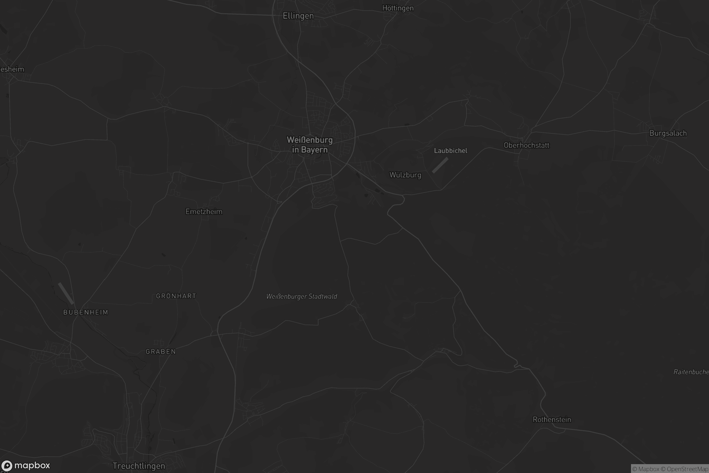 Karte von Weißenburg in Bayern
