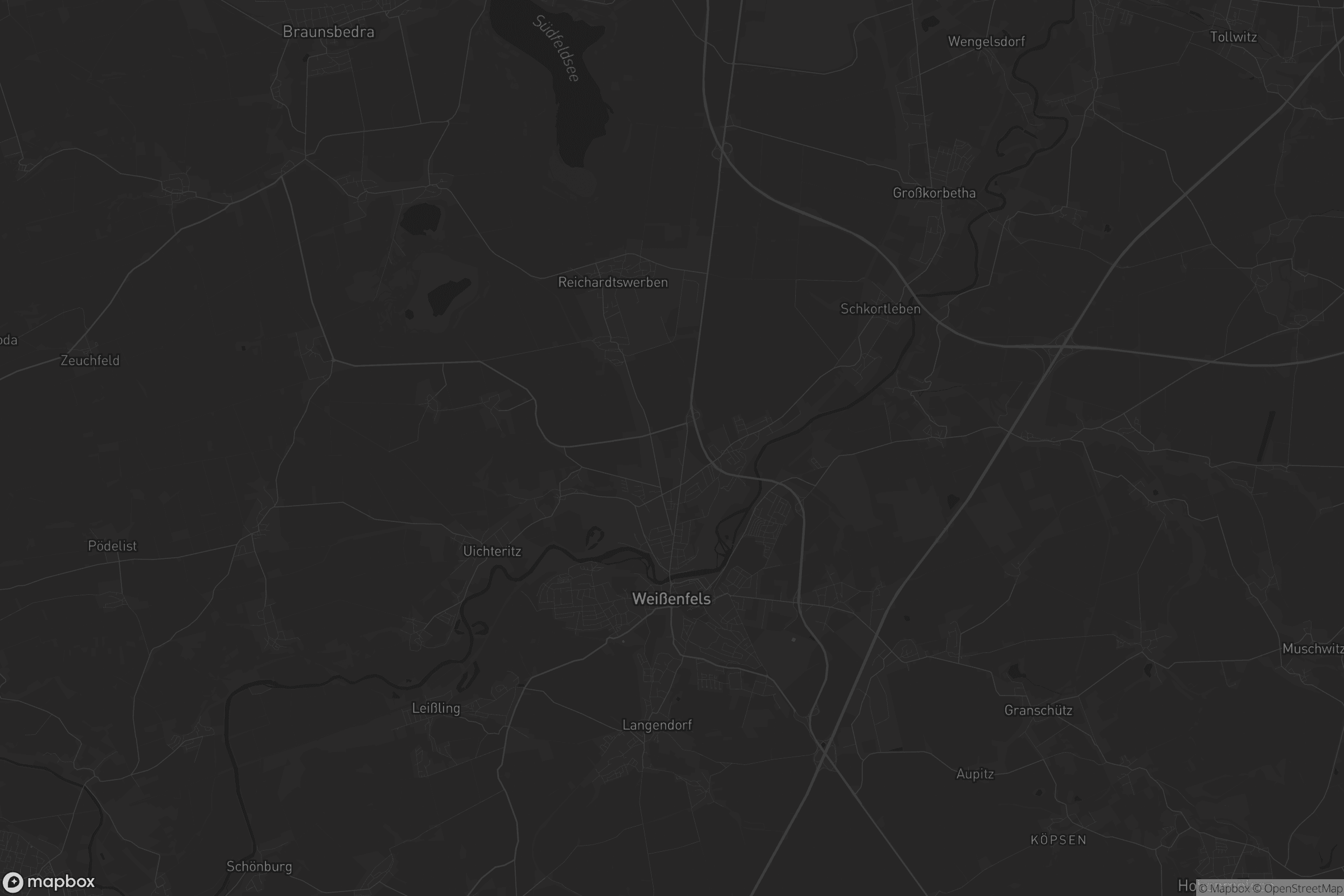 Karte von Weißenfels