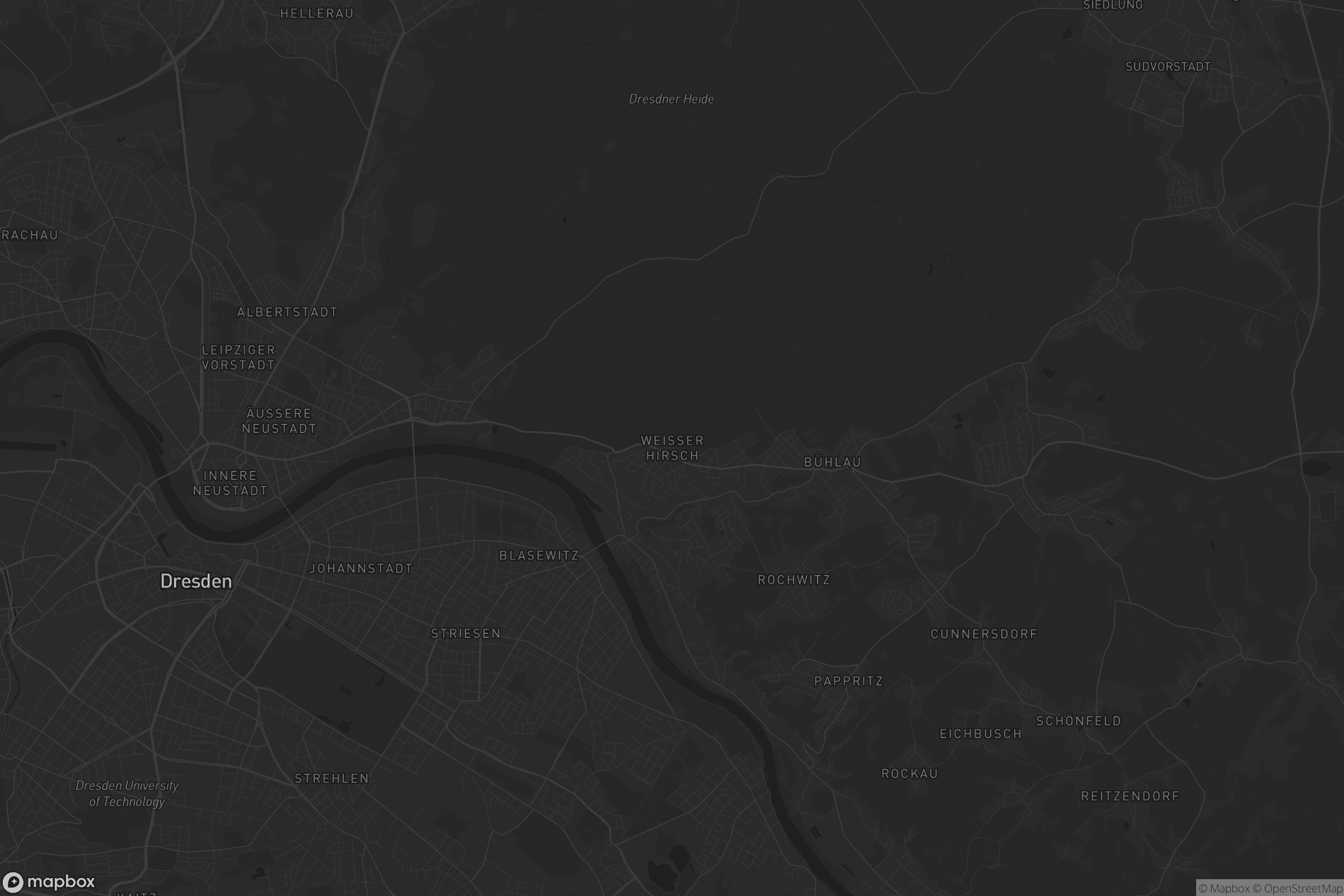 Karte von Weißer Hirsch