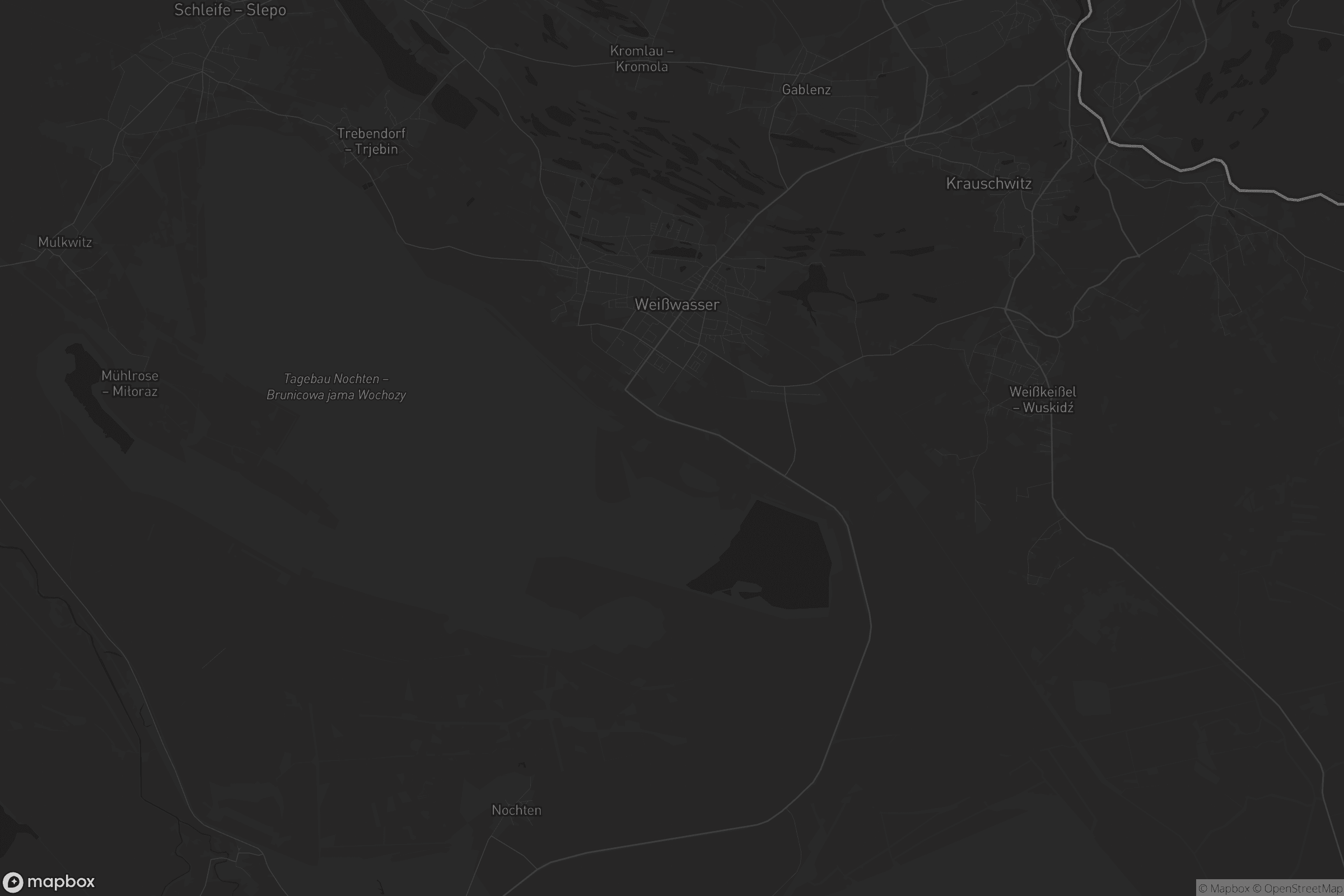 Karte von Weißwasser/Oberlausitz