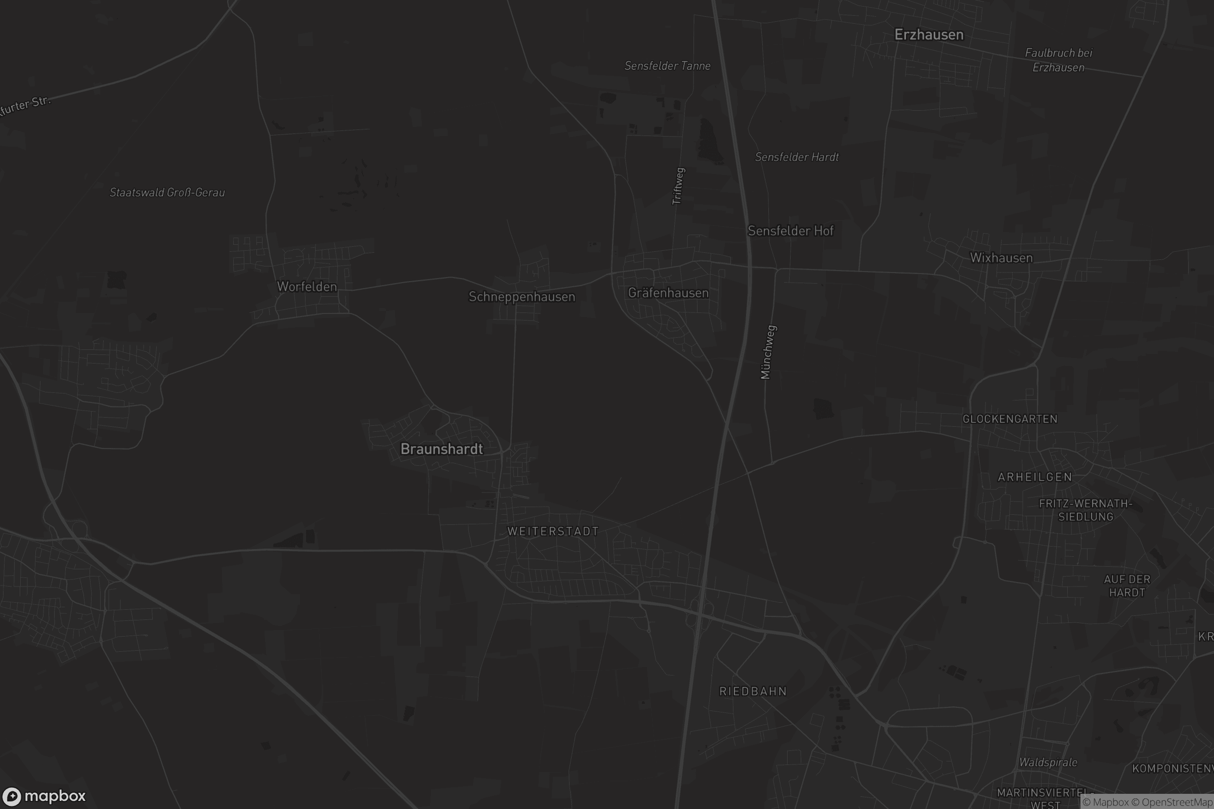 Karte von Weiterstadt